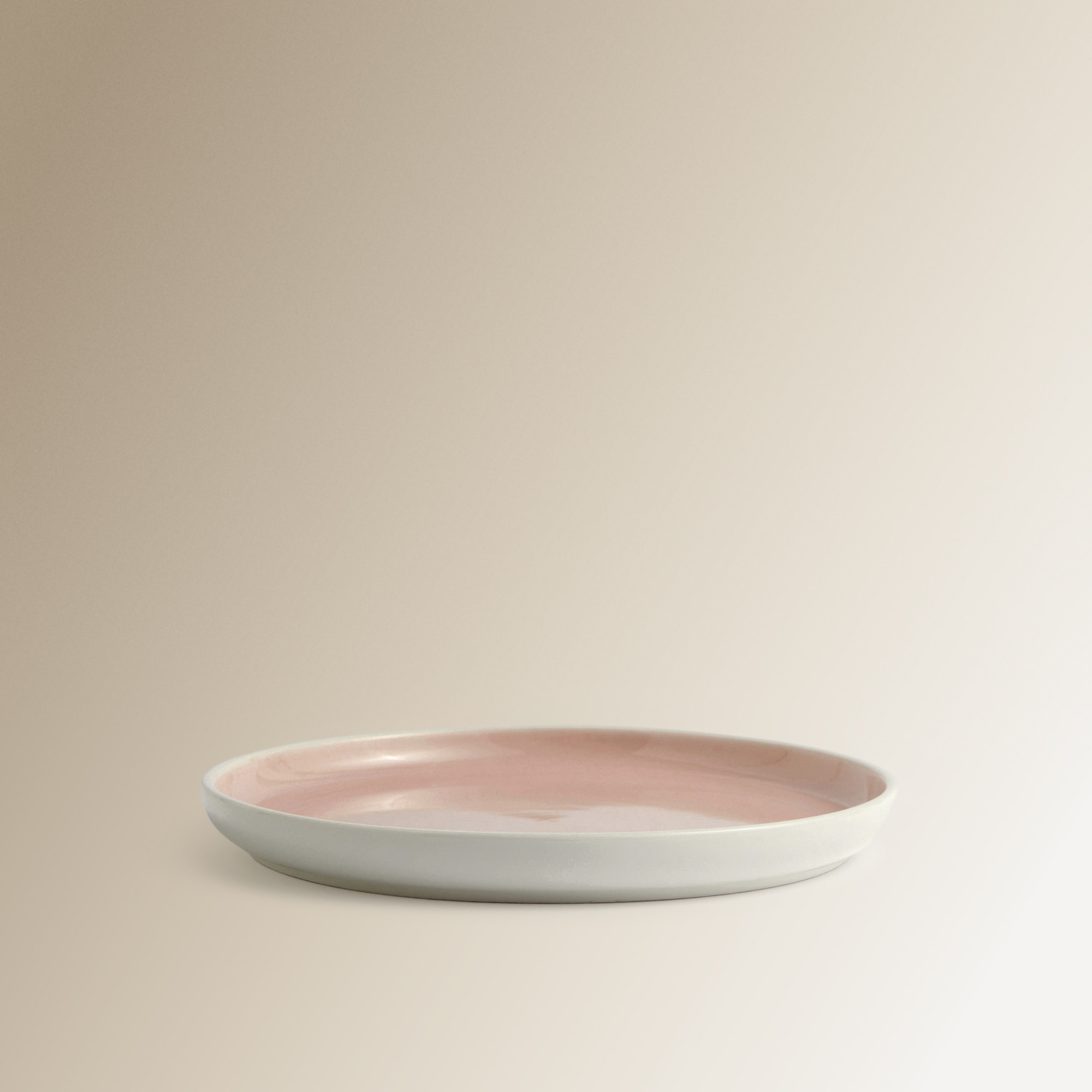 Prato de Sobremesa Colorido Rosa-3