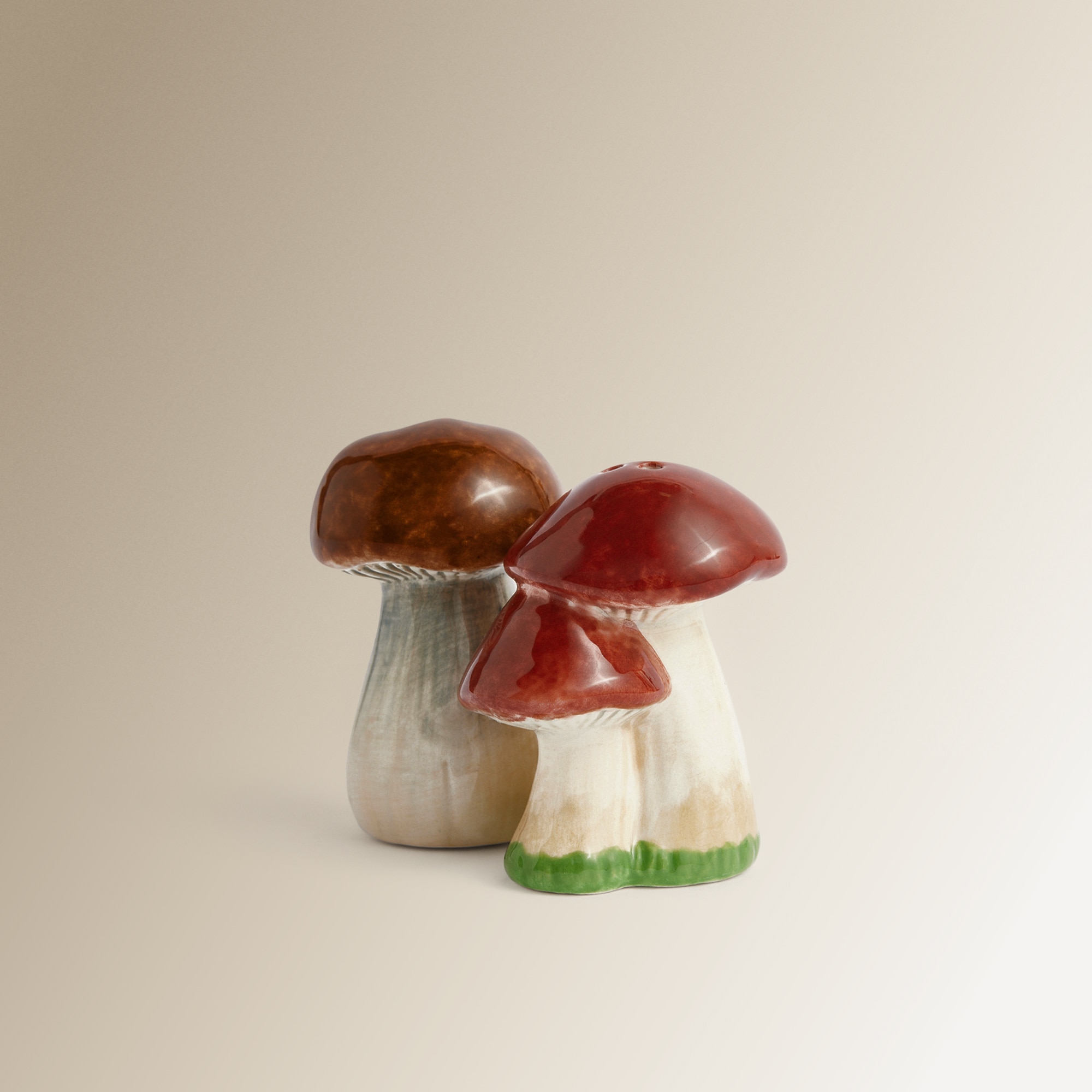 Conjunto de saleiro e pimenteiro Cogumelos El Corte Inglés Castanho-3