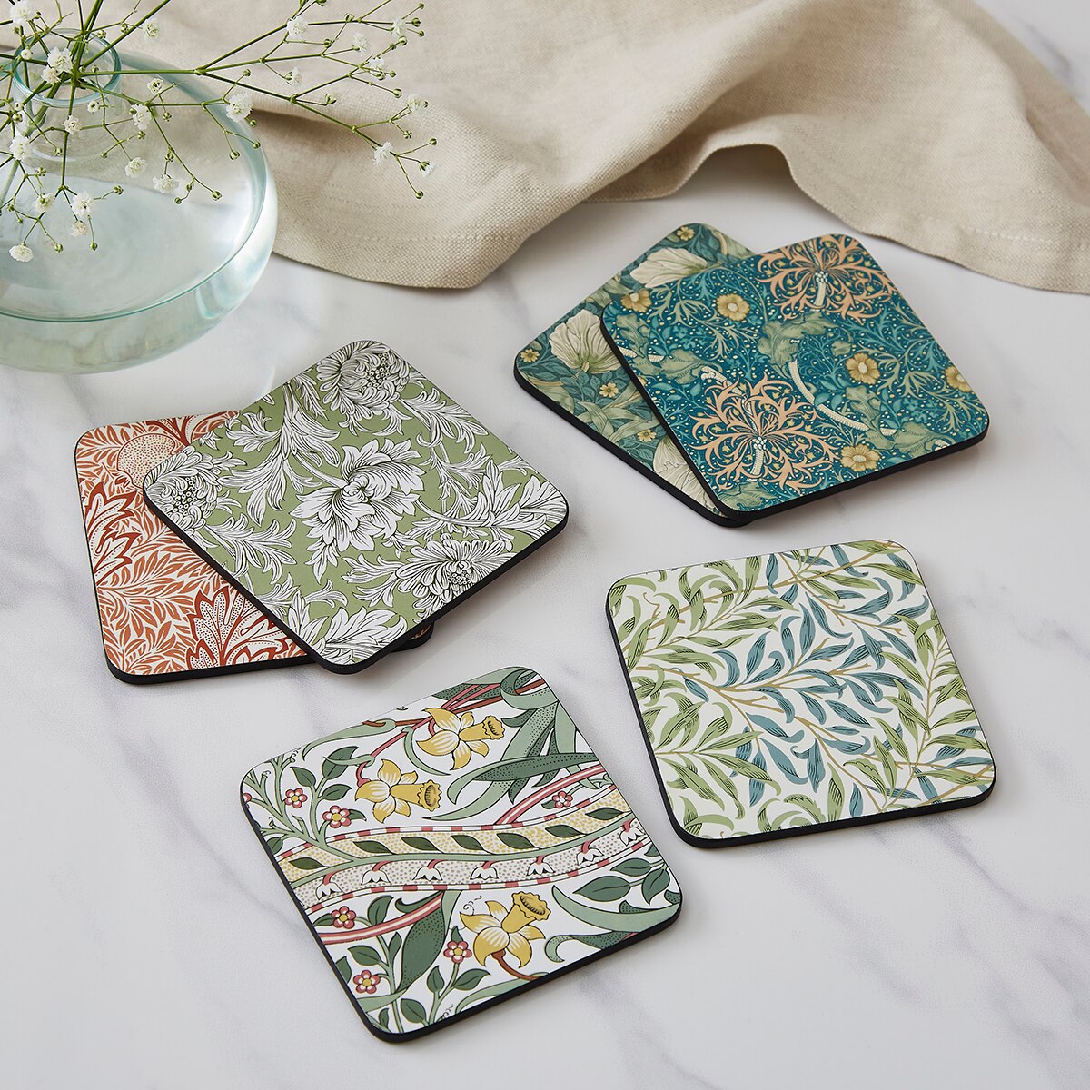 Conjunto de 6 Bases de Copo Morris & Co Multicolor-9