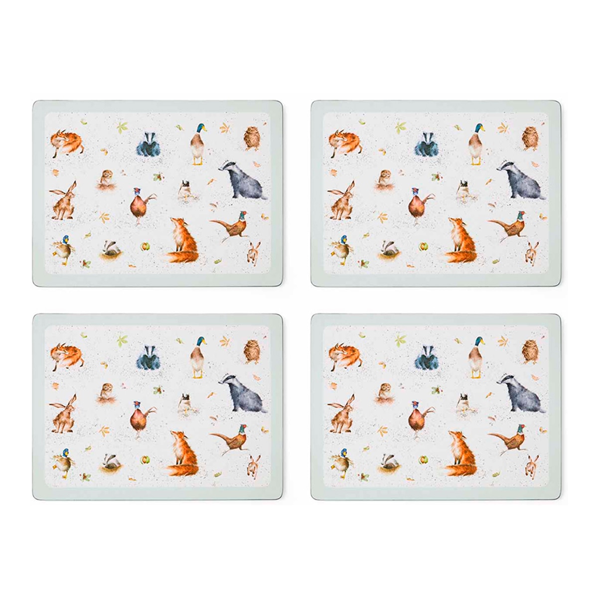 Set de 4 manteles individuales Wrendale Designs Portmeirion Multicolor Multicolor-1