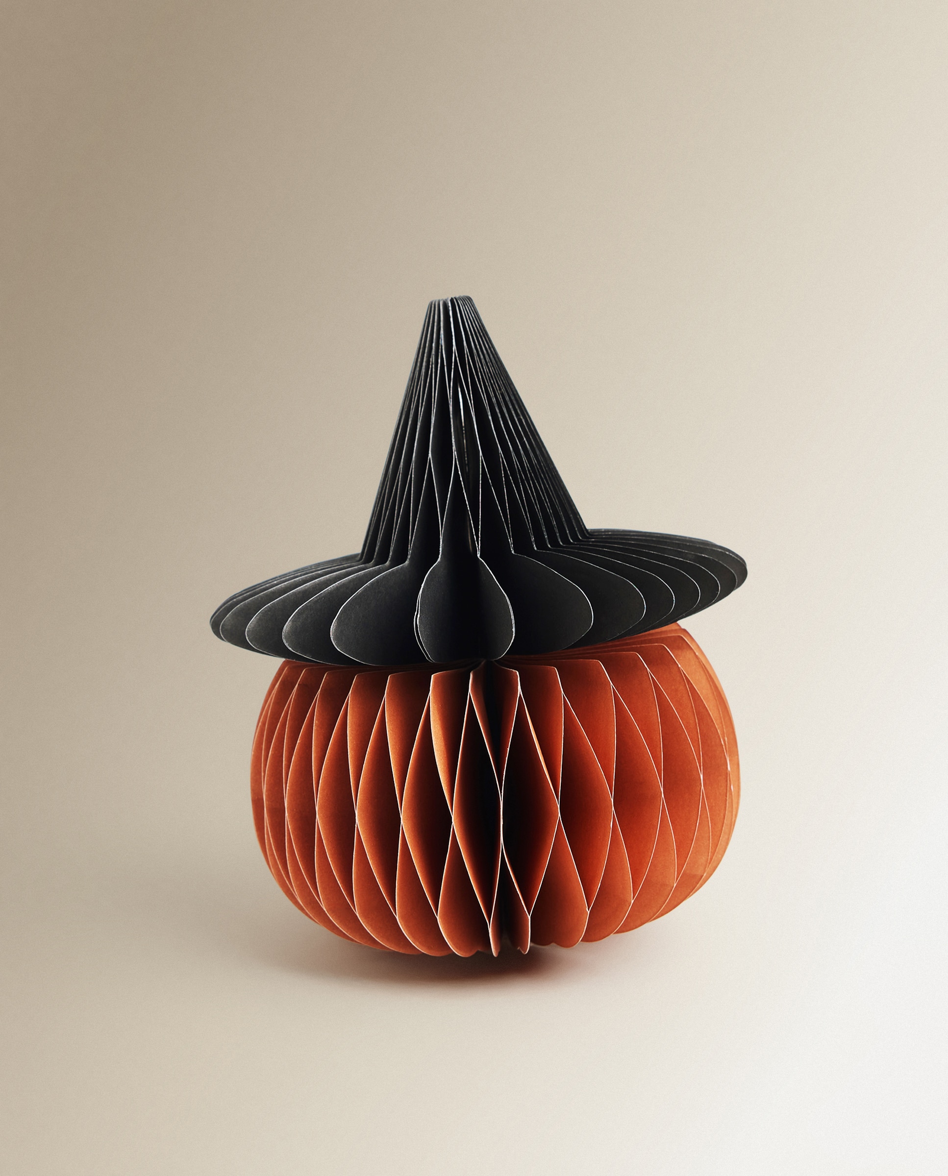 Imagen 0 de Figura de papel Calabaza Truco Halloween Negro