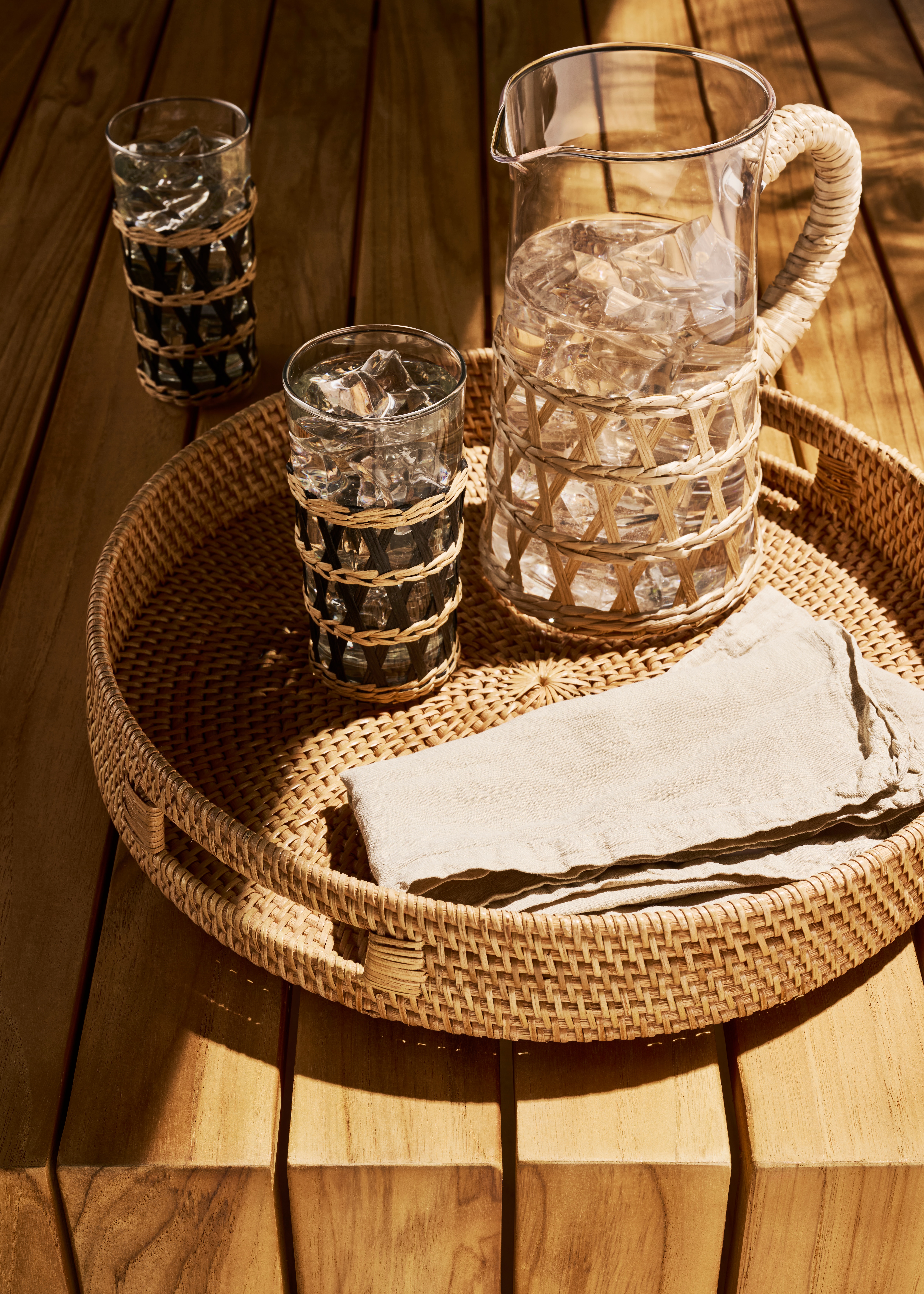 Bandeja redonda Malang El Corte Inglés Natural-6