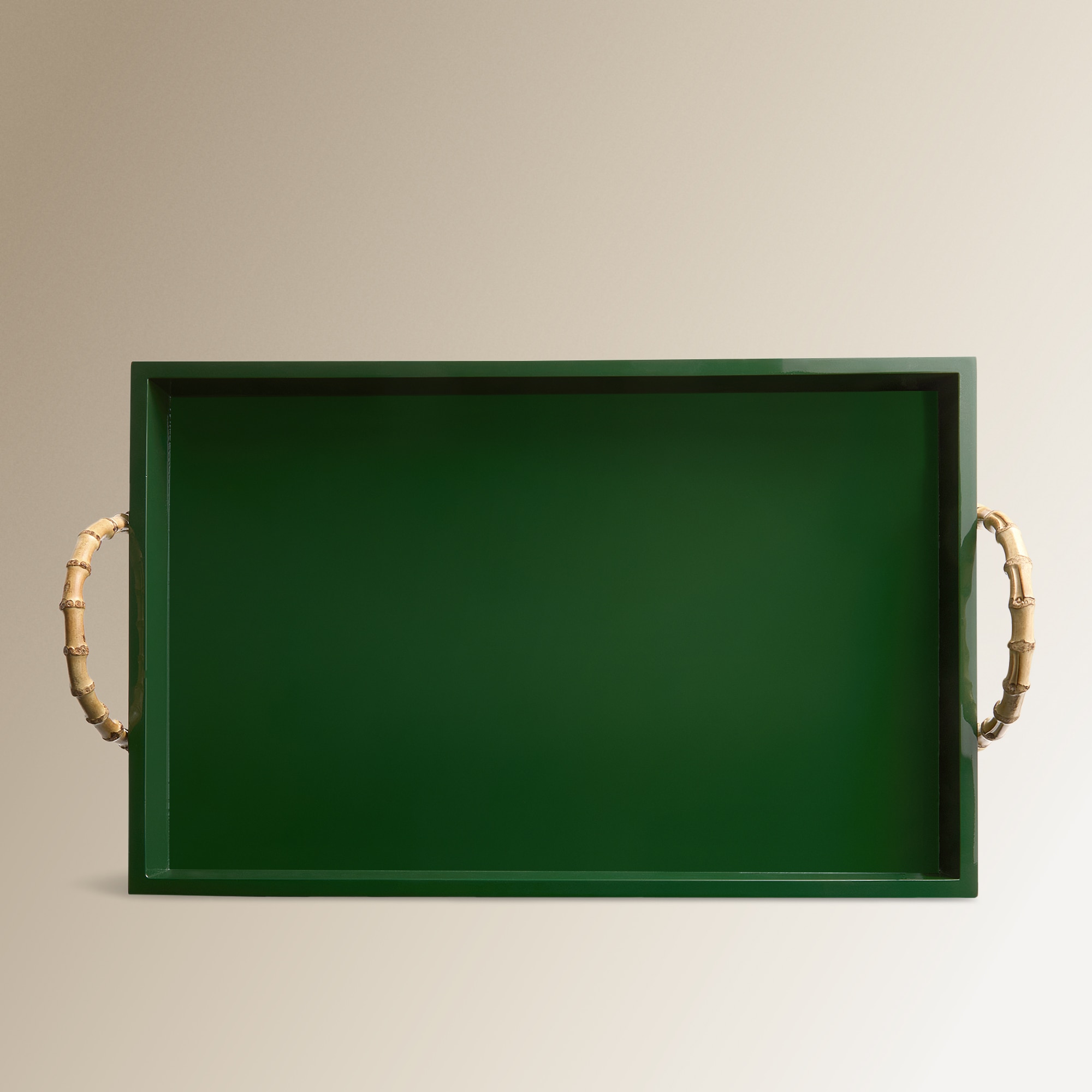 Tabuleiro Retangular com Asas Lacado Verde Água-2