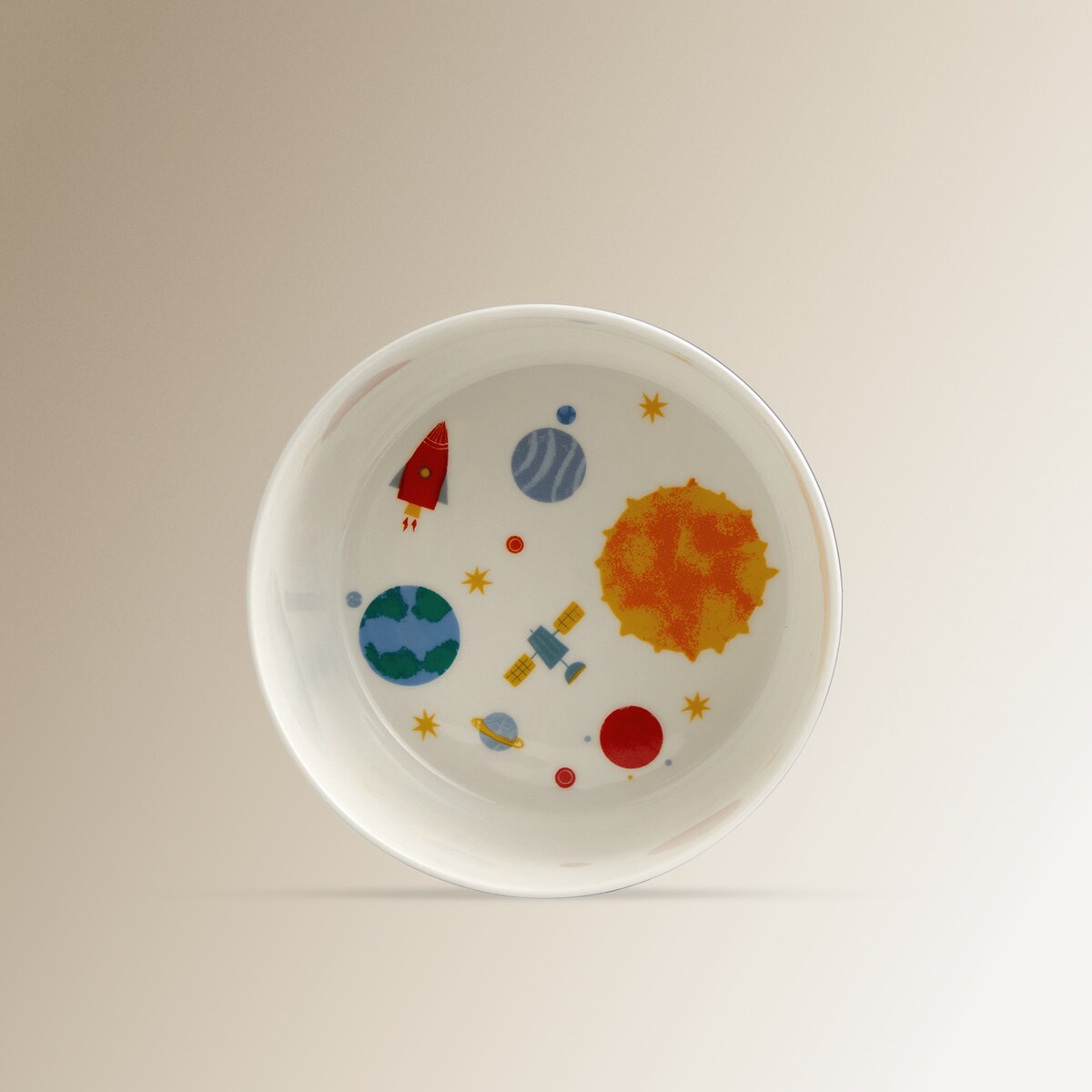 Set infantil de taza, plato y bowl Planetas Basics El Corte Inglés Multicolor-3