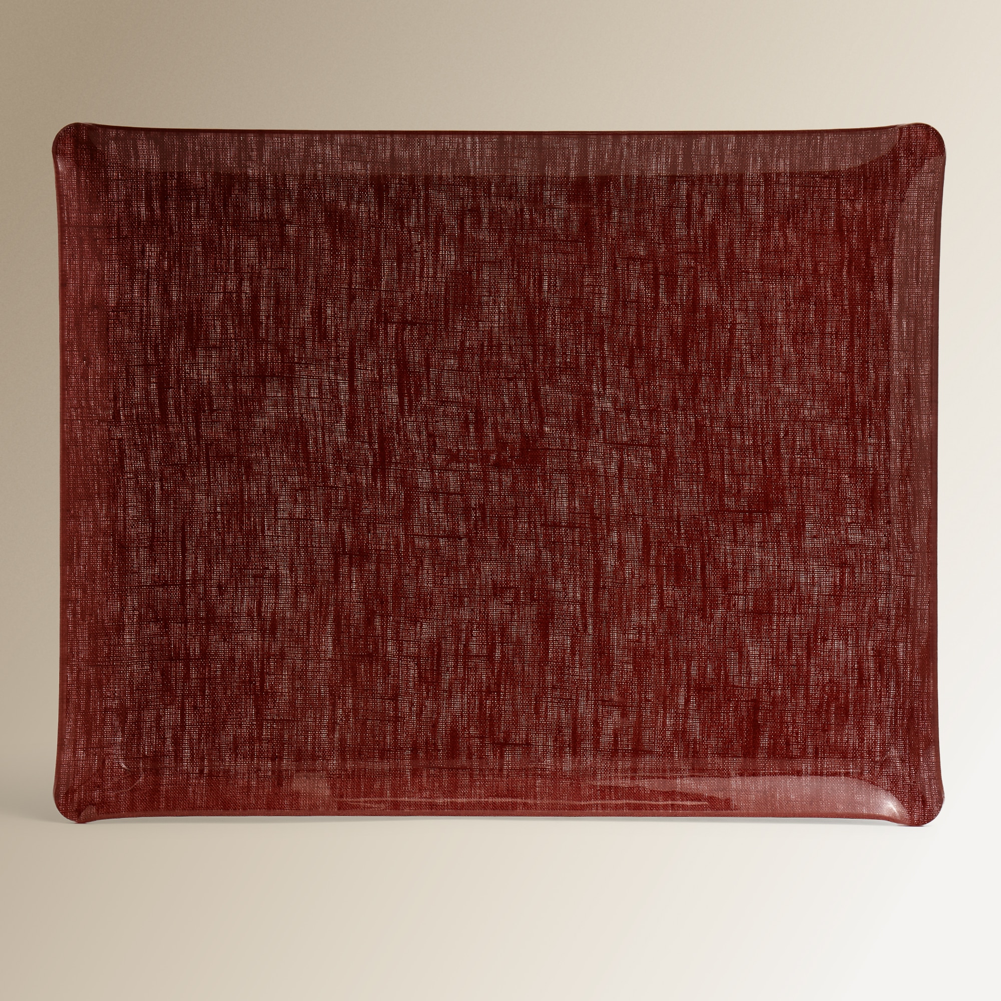 Bandeja de acrílico Lino El Corte Inglés - Rojo 46 cm Rojo-1