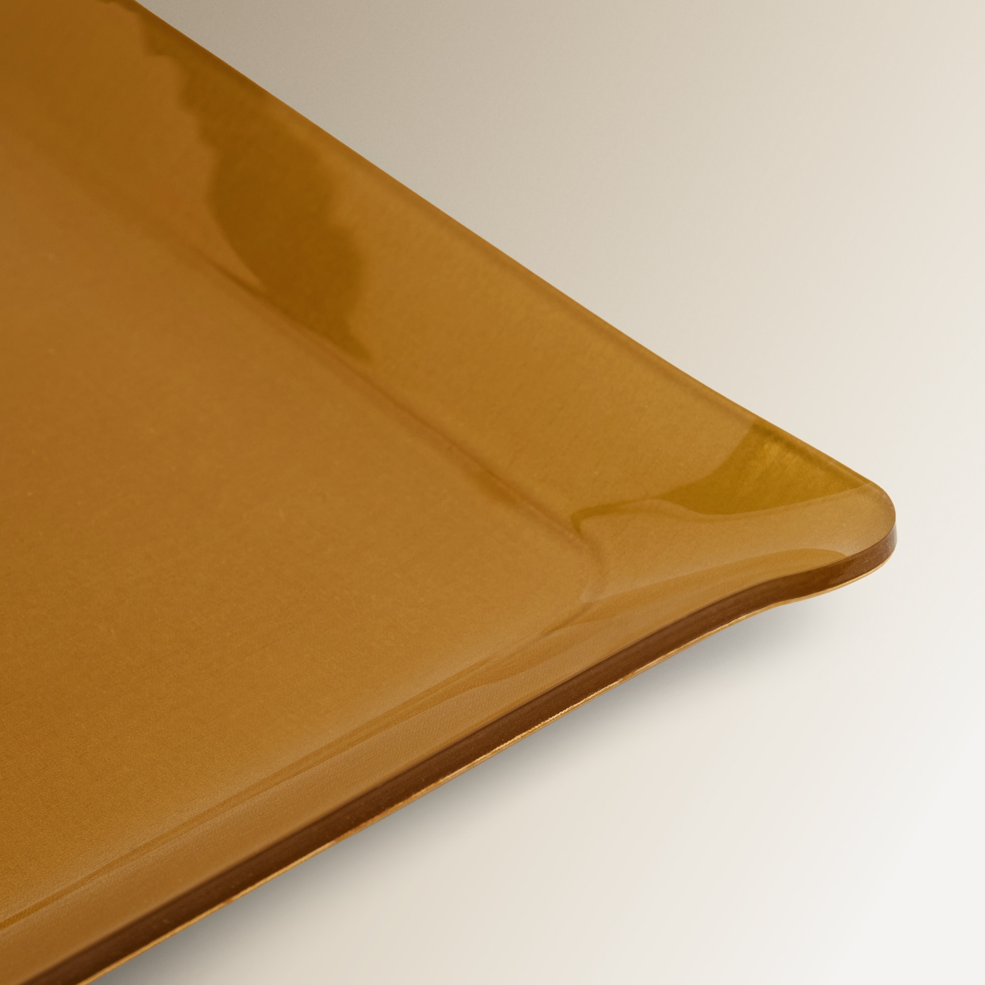 Tabuleiro em Acrílico de Linho Dourado-4