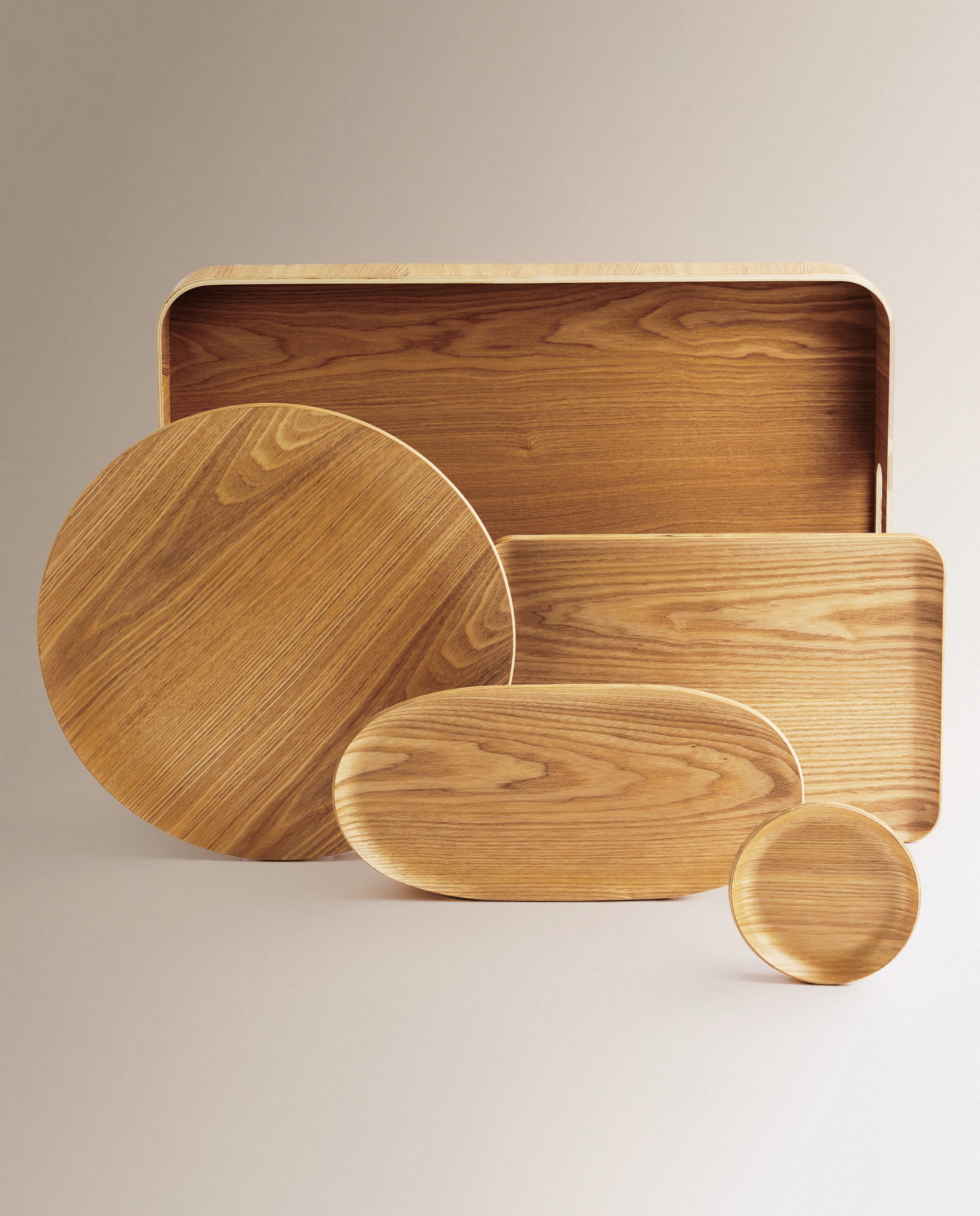 Tabuleiro com Asas de Madeira Orgu Castanho-5