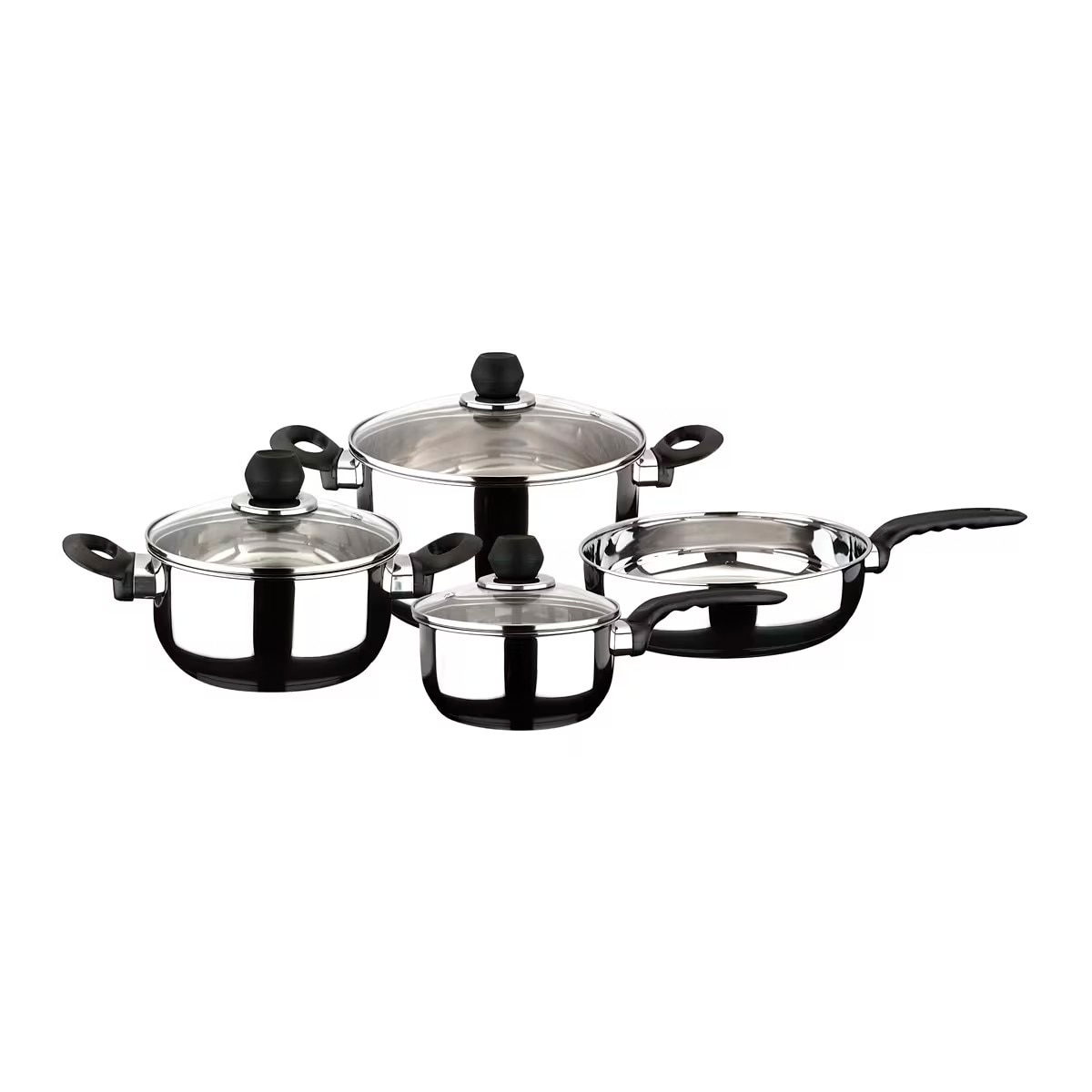 Batería de cocina de 4 piezas Practika Magefesa Inox-1