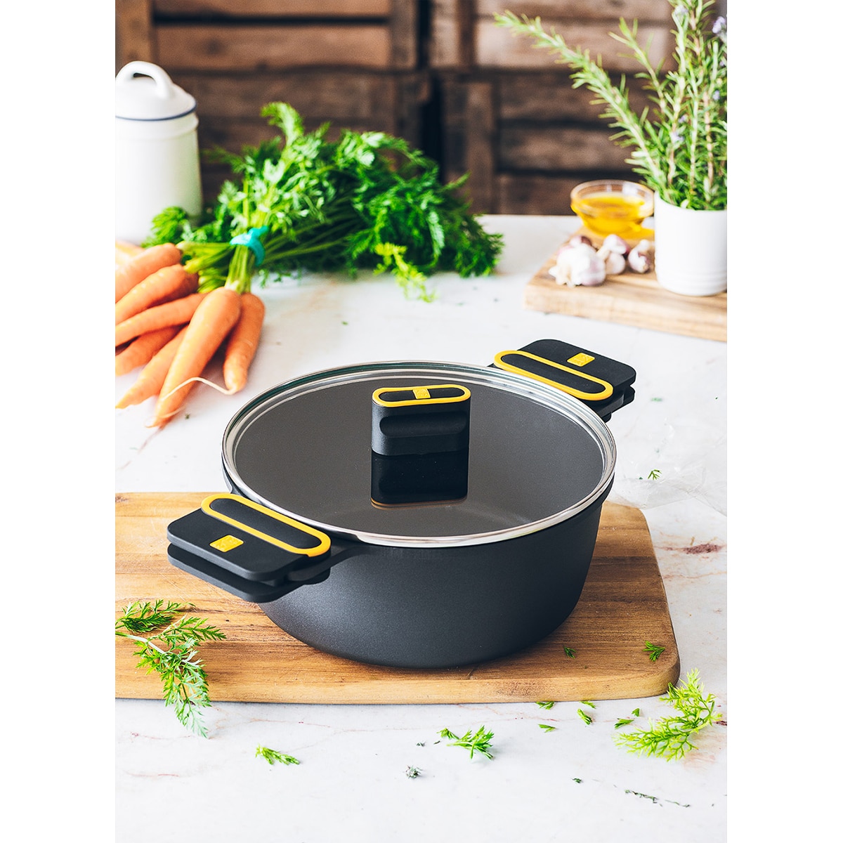 Trem de Cozinha de 4 Peças Daily Pro Preto-8