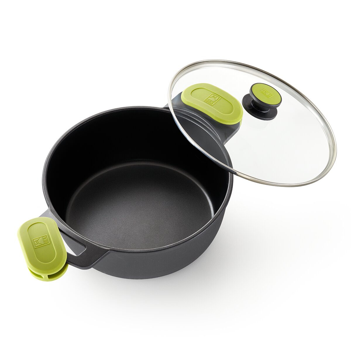 Caçarola 32 cm de diâmetro Foodie Bra Preto-2