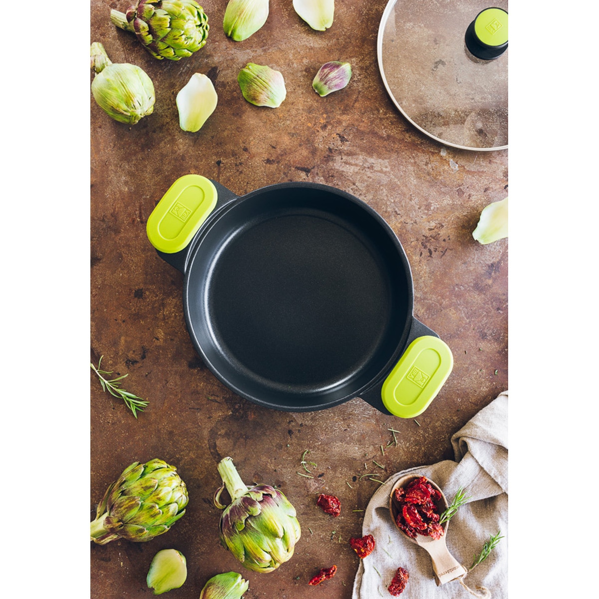 Caçarola 32 cm de diâmetro Foodie Bra Preto-3