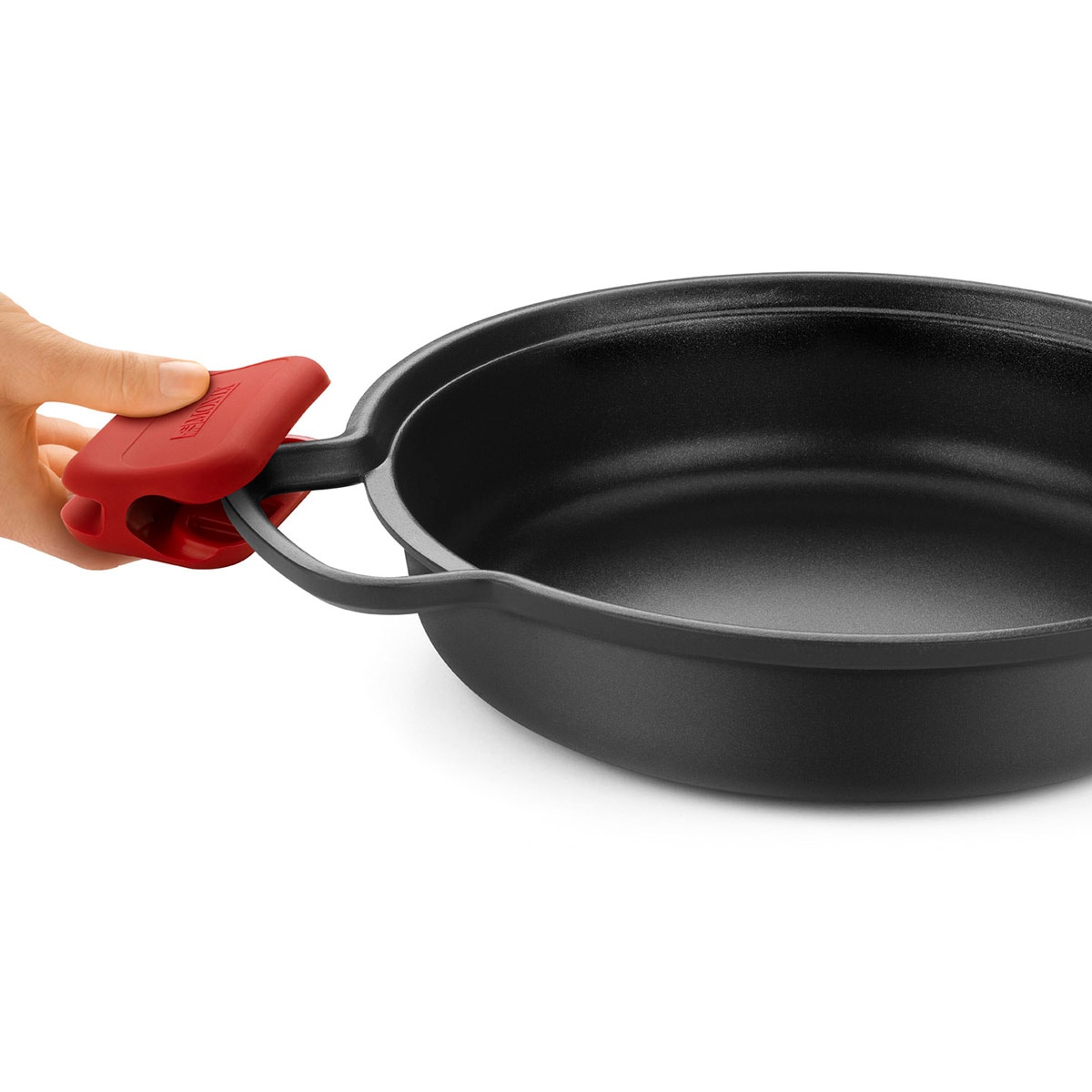 Cacerola baja Aluminio fundido Tasty Monix Rojo-5