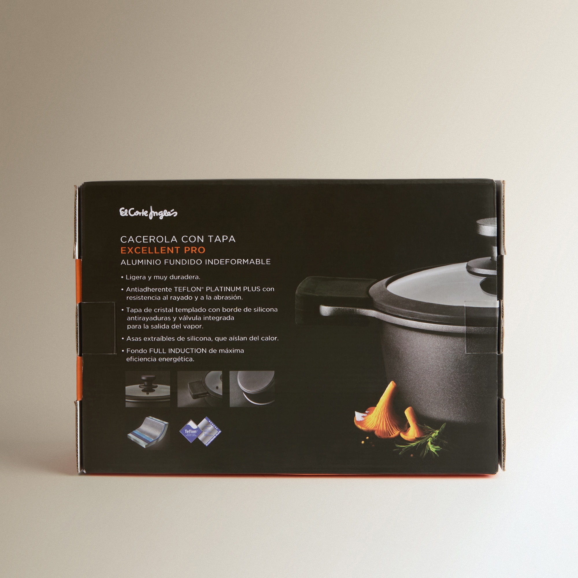 Caçarola de Alumínio Fundido Excellent Pro Preto-5