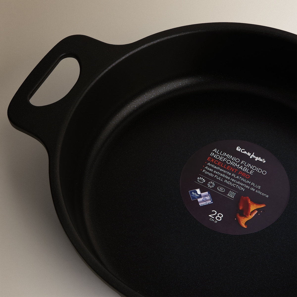 Caçarola Baixa de Alumínio Fundido Excellent Pro Preto-3