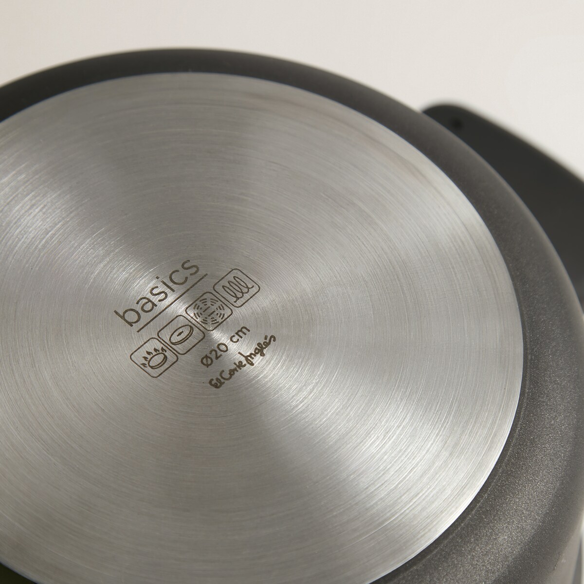 Cacerola de aluminio fundido Basics El Corte Inglés Negro-2