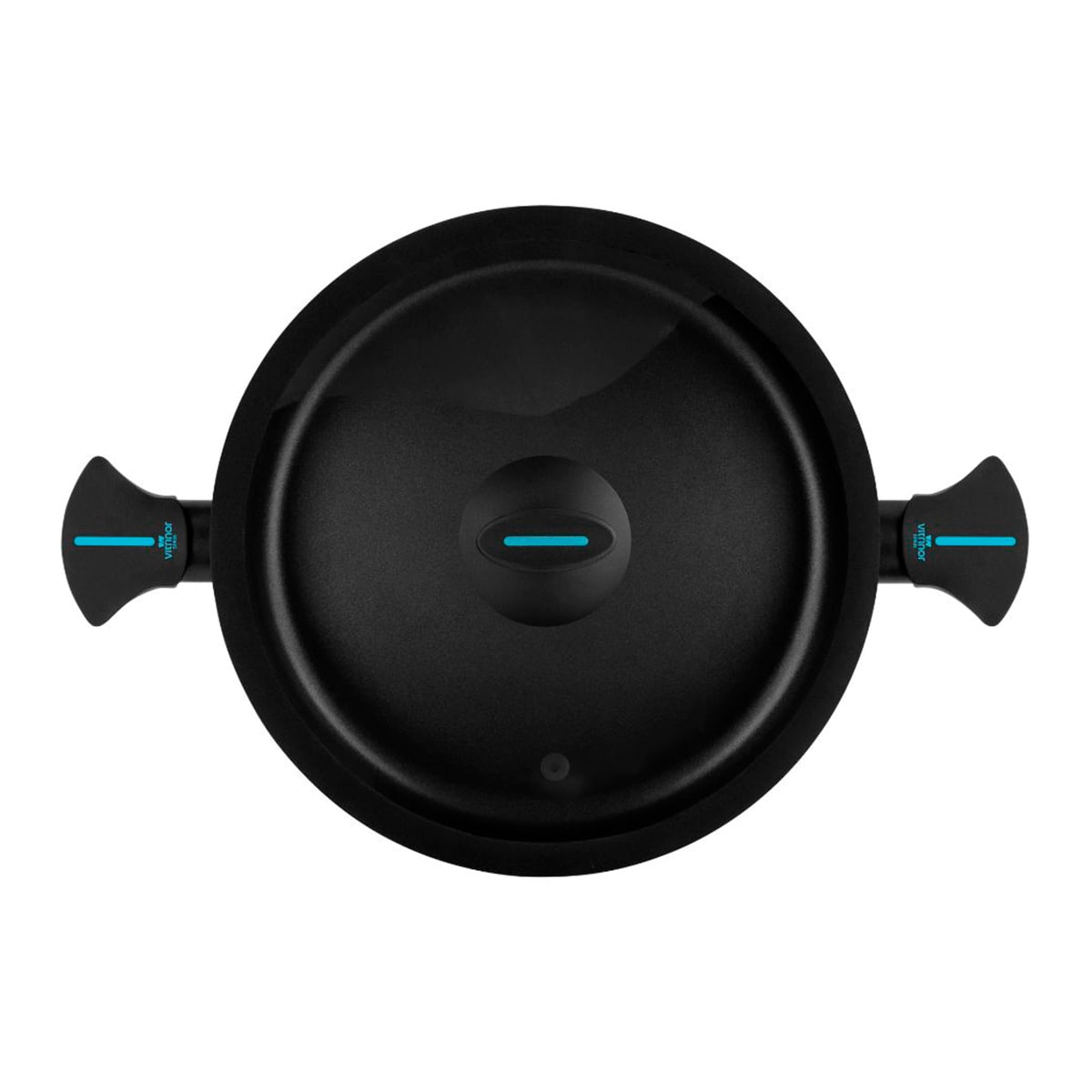 Cacerola baja de acero forjado Alborán Vitrinor Azul-3