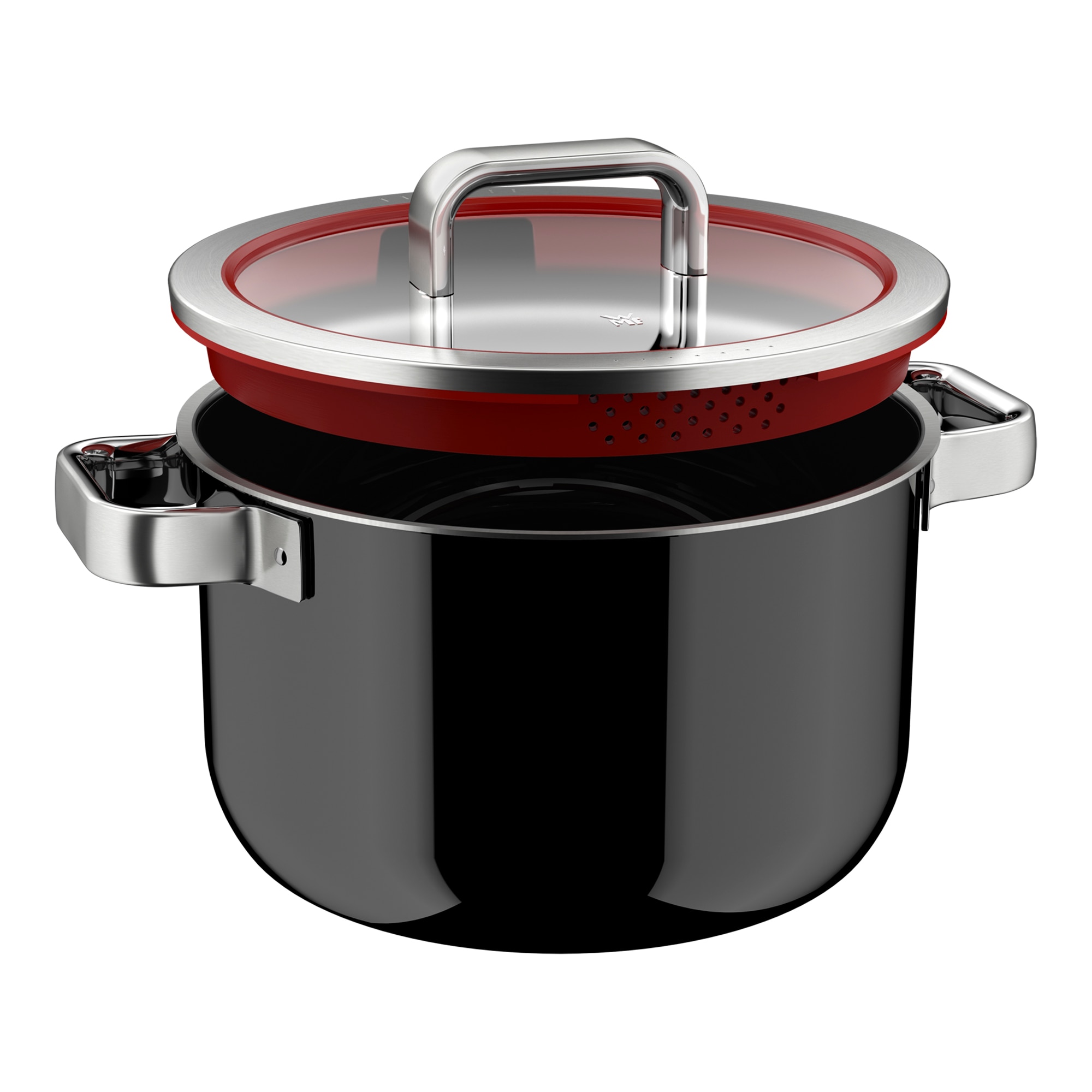 Caçarola Alta com Tampa Fusiontec Pro Preto-3