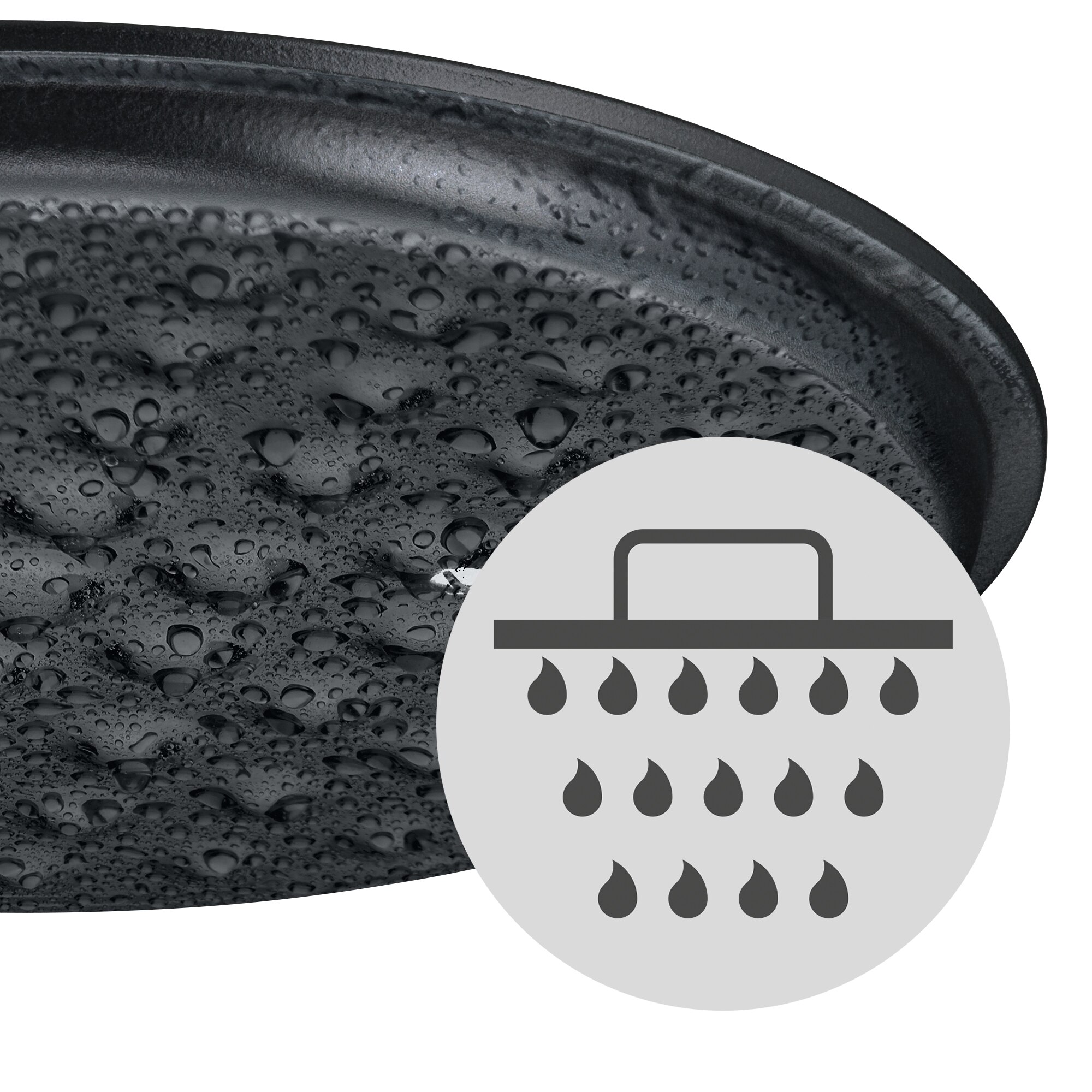 Caçarola com Tampa 22 cm Flavour Preto-5