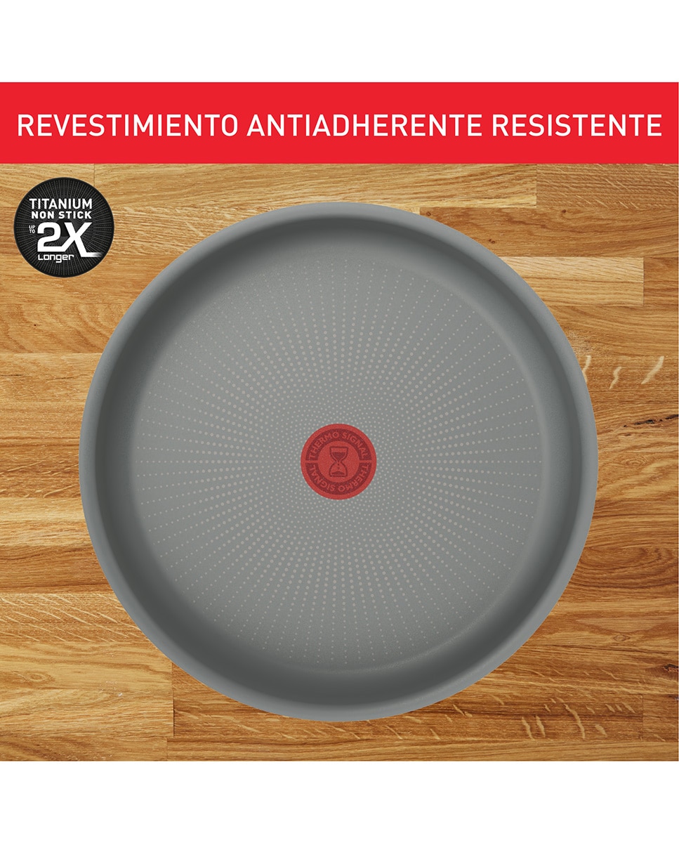 Cazo Tefal Ingenio Halo 24, cm con cuerpo de aluminio recliclado Negro-5