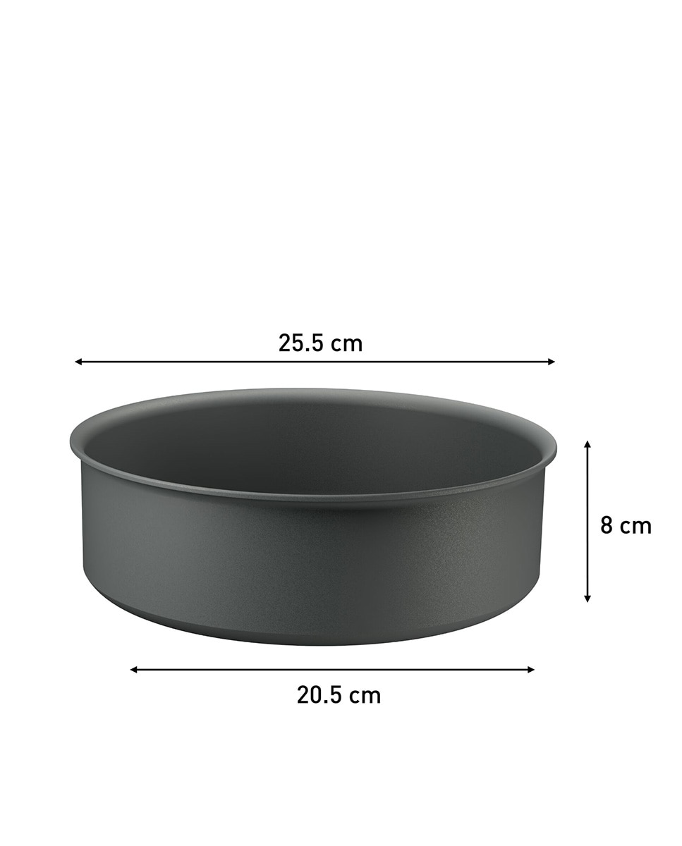 Cazo Tefal Ingenio Halo 24, cm con cuerpo de aluminio recliclado Negro-9