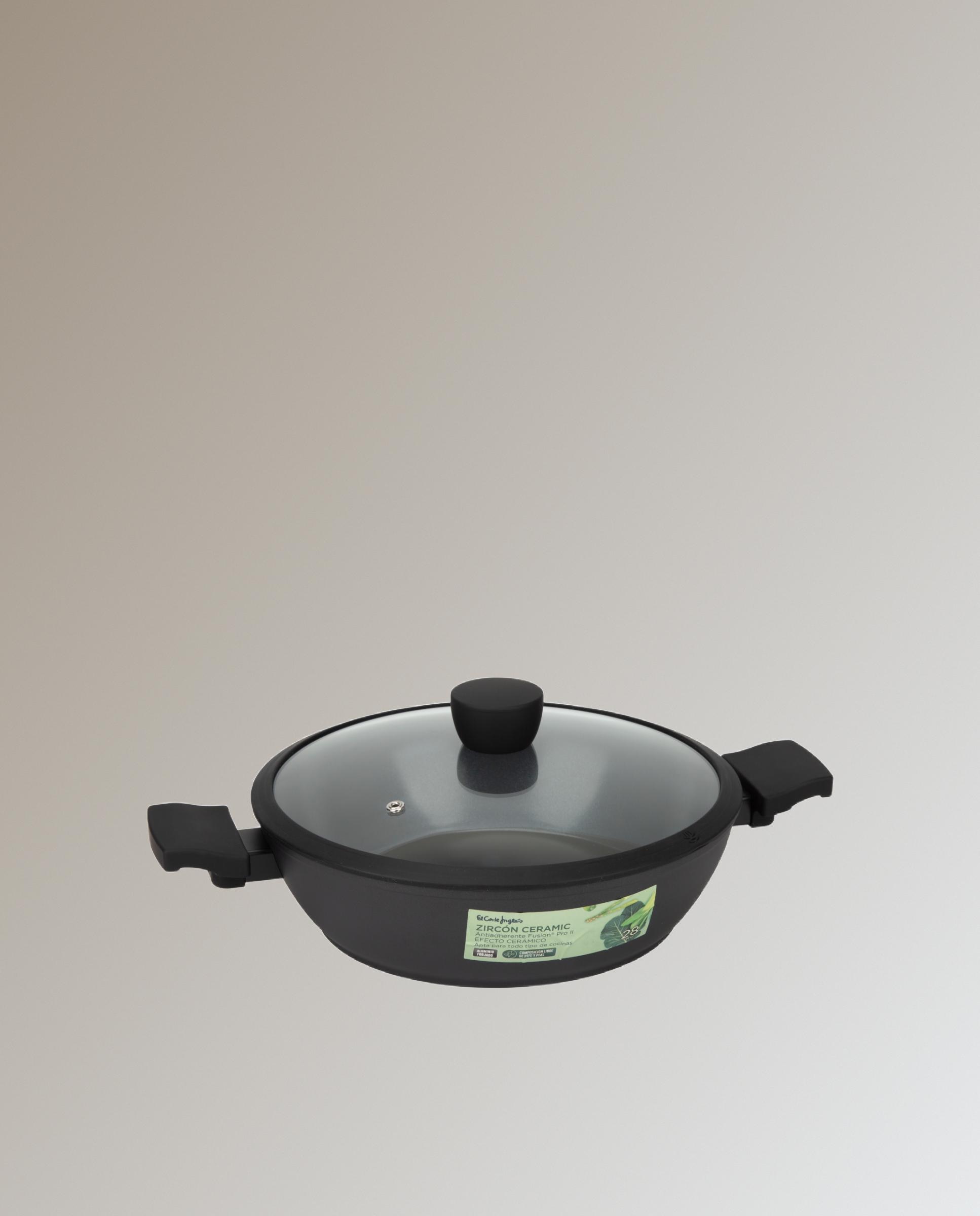Rustidera de aluminio con antiadherente cerámico Zircón Ceramic - Negro Negro-2