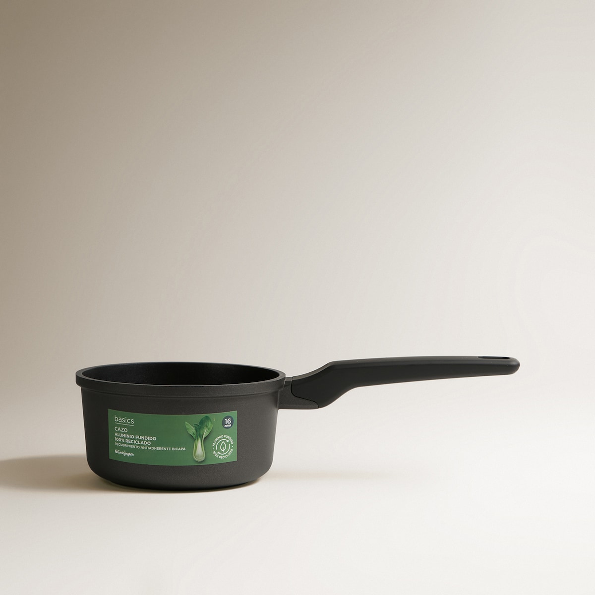 Cazo de aluminio fundido Basics El Corte Inglés Negro-4