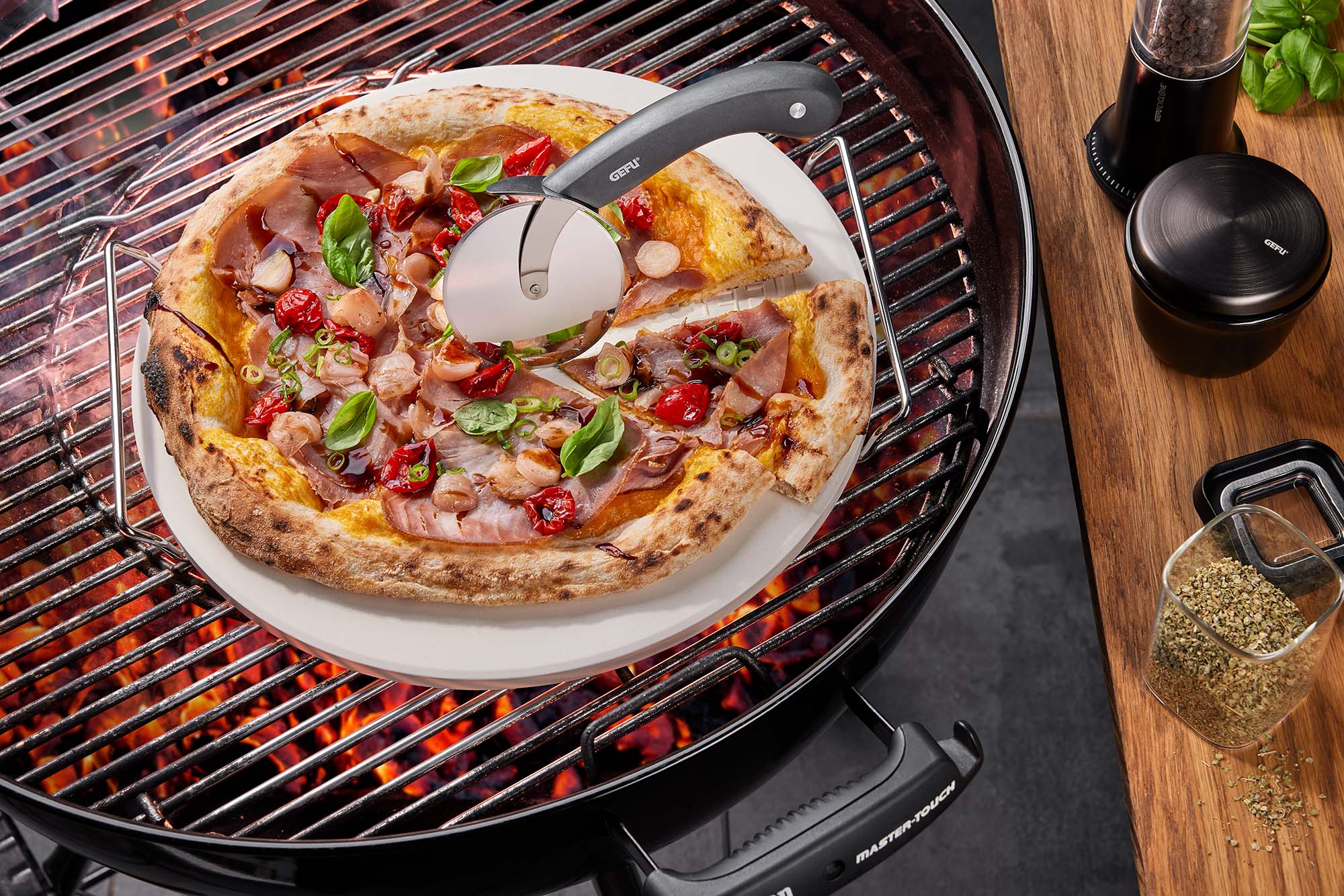 Pedra de Pizza com Cortador Aço-3