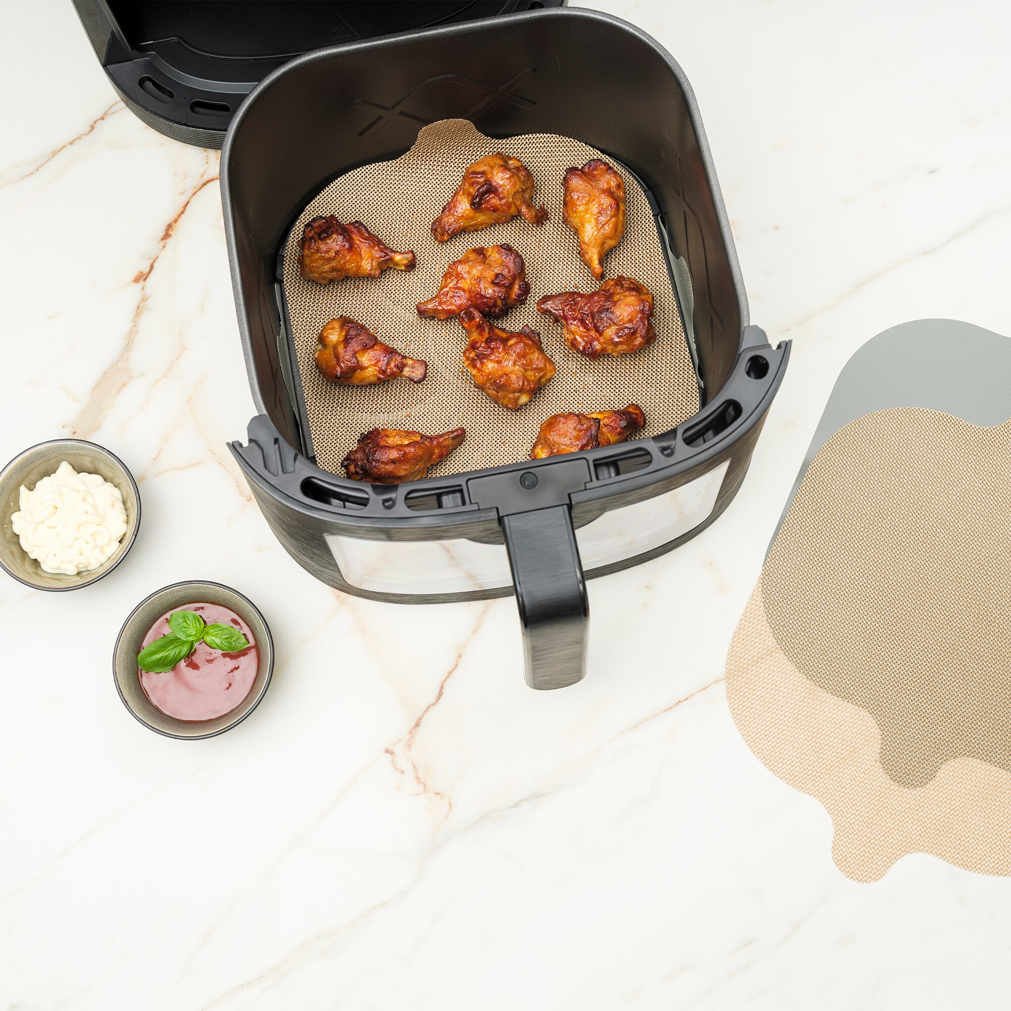 Forma de Papel Airfryer No Stick Preto-6