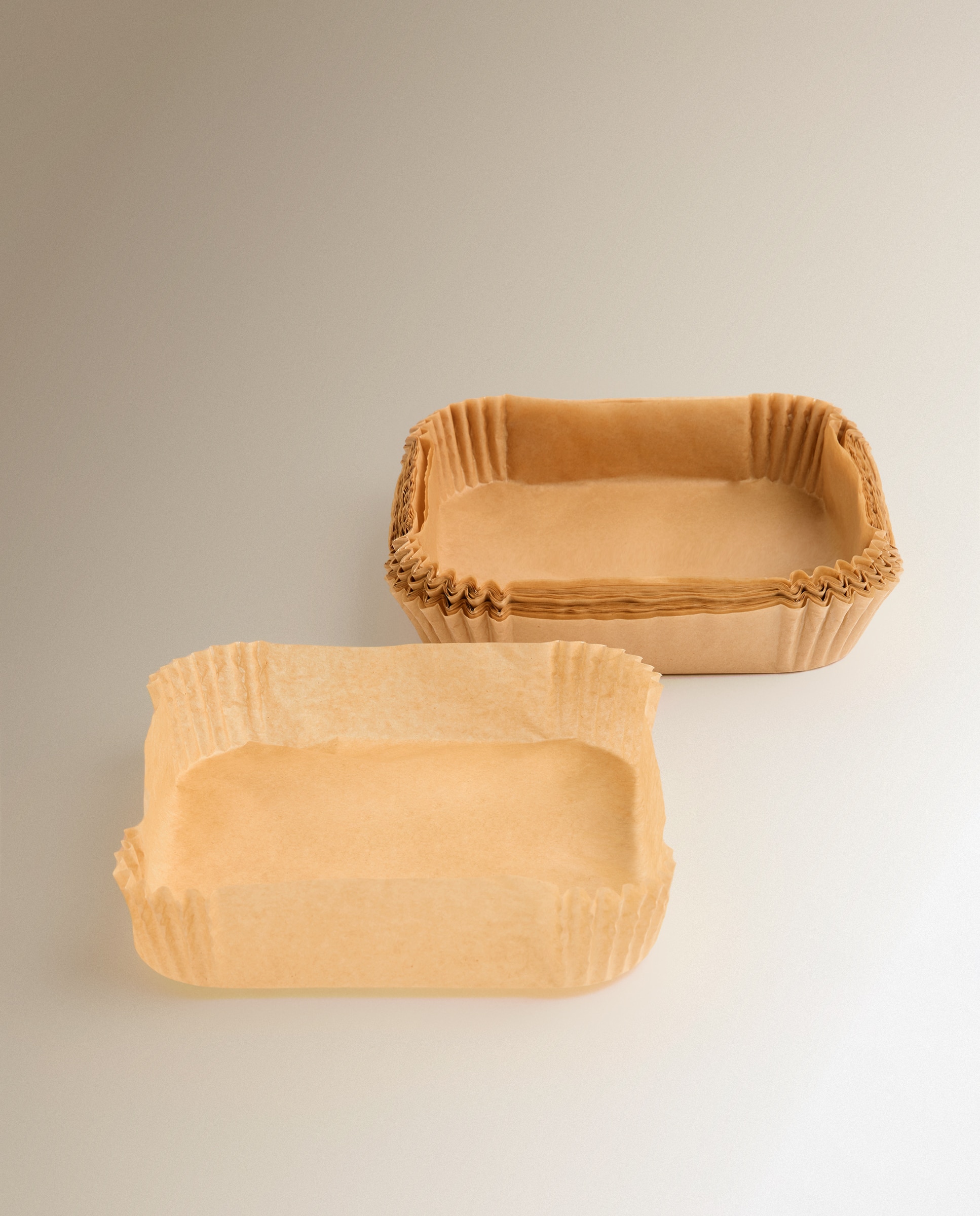 Imagem 0 de Conjunto de 40 Moldes Quadrados de Papel para Air Fryer