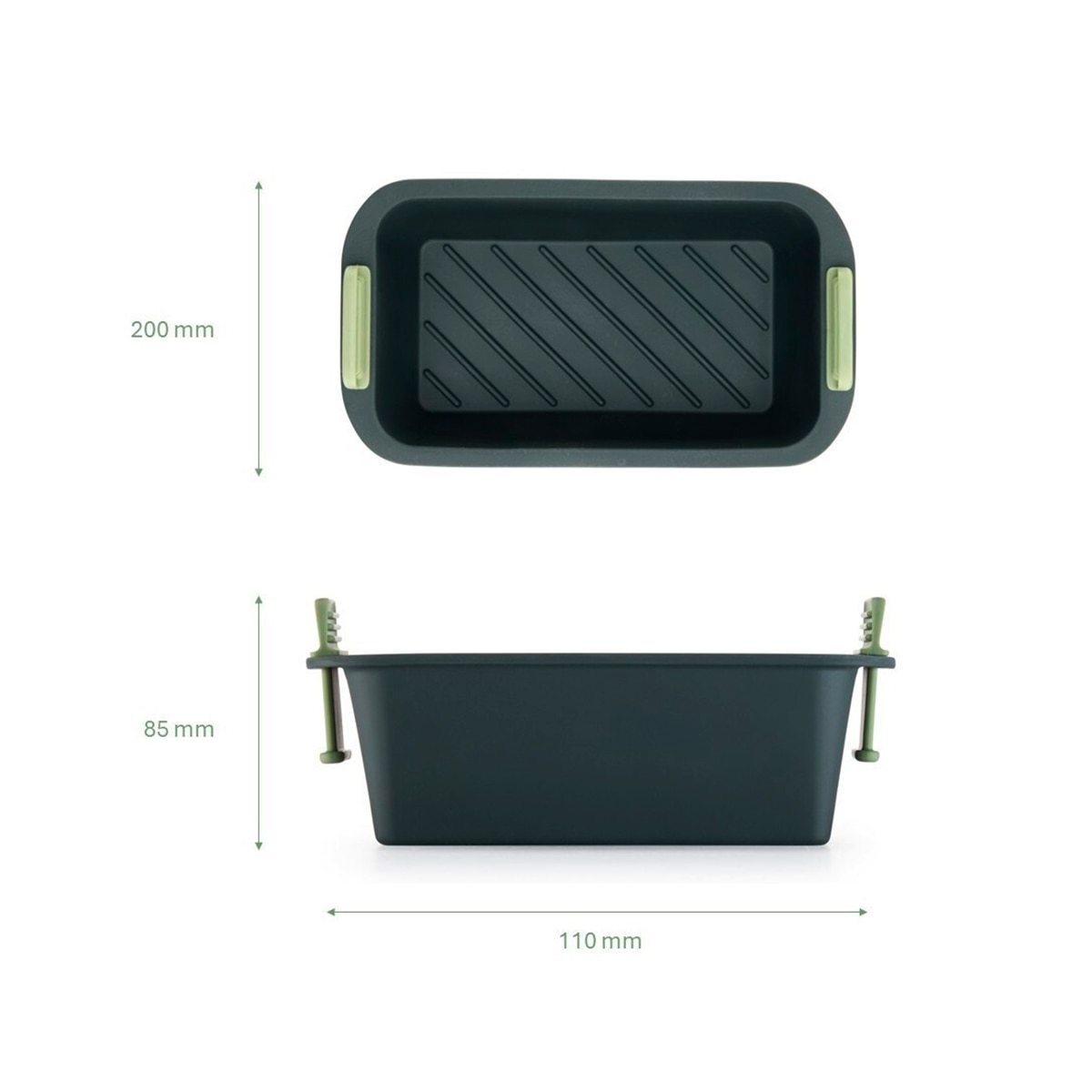 Cesta Retangular de Silicone Air Fryer Cinzento-6