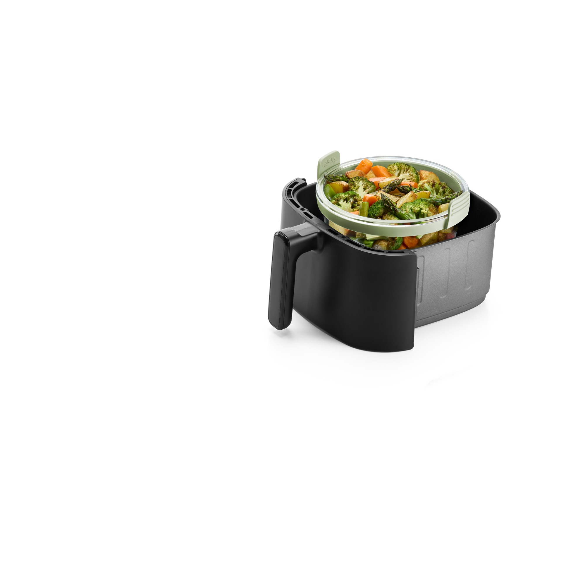 Cesta Redonda de Vidro Air Fryer Transparente-11