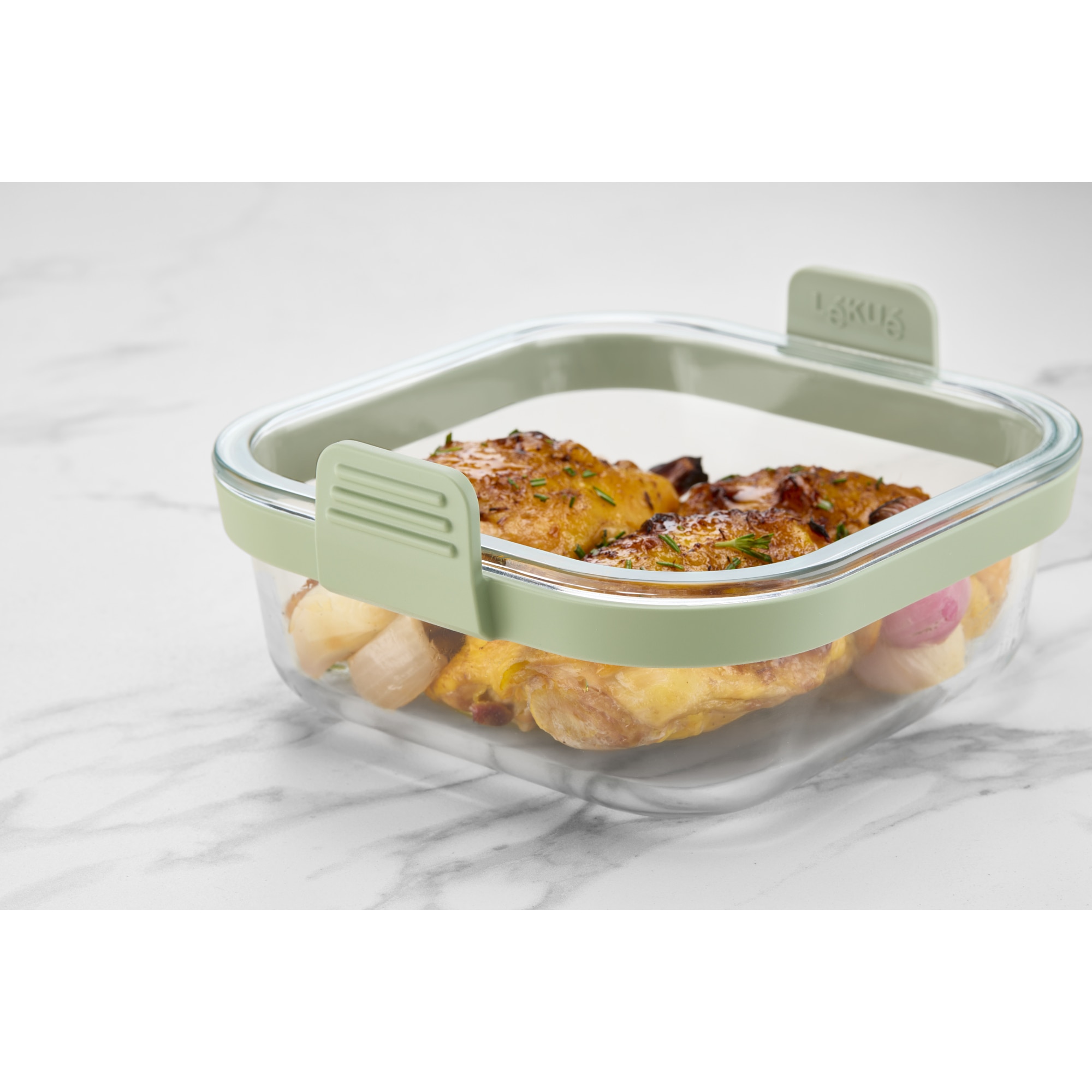 Cesta Quadrada de Vidro Air Fryer Transparente-9