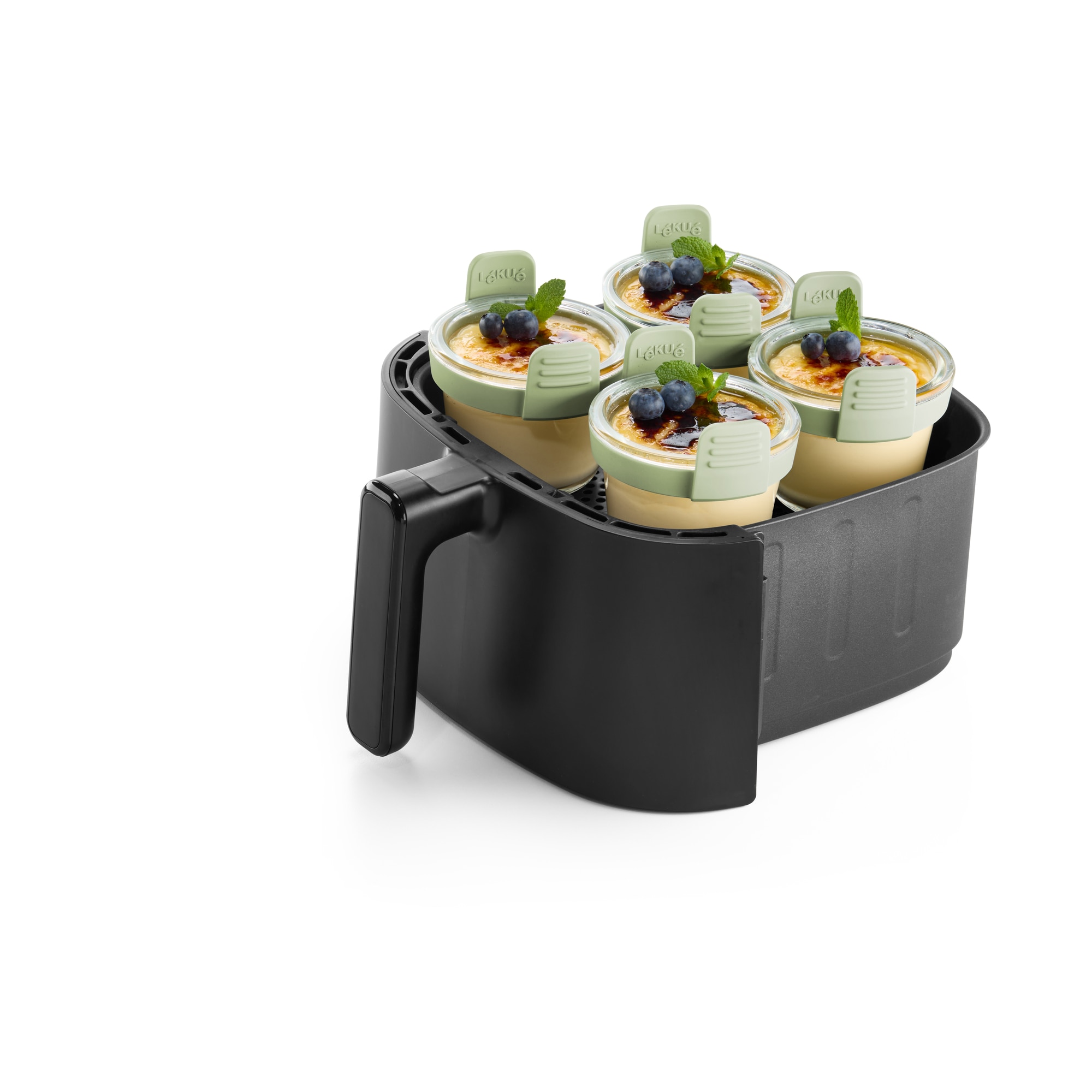 Conjunto de 4 Mini Copos de Vidro Air Fryer Transparente-7