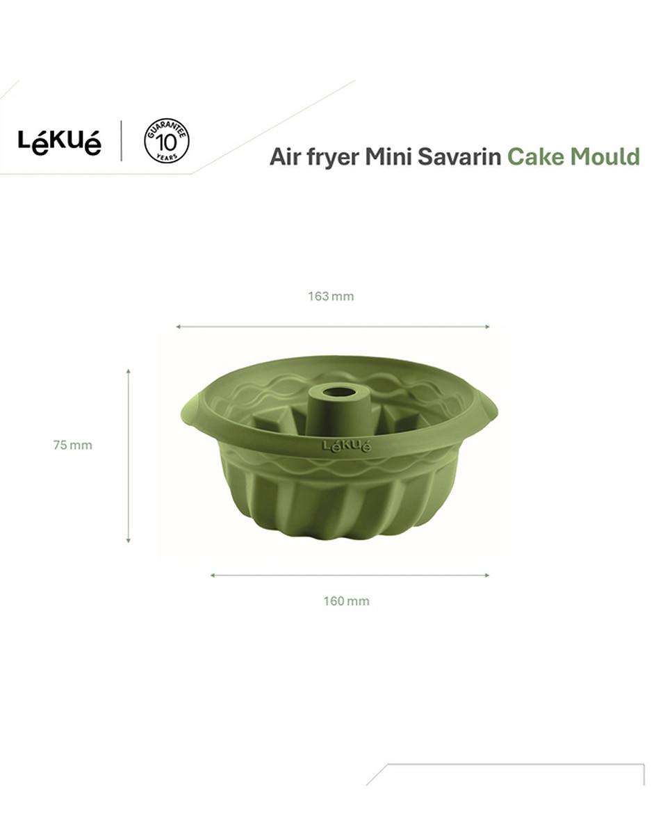 Mini savarín para Air fryer - Verde Verde-3