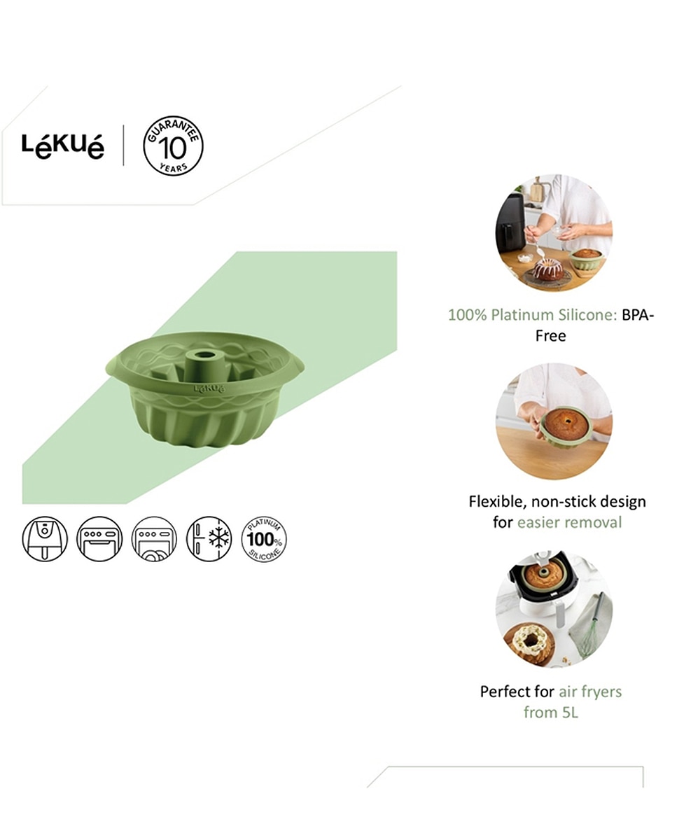 Mini savarín para Air fryer - Verde Verde-4