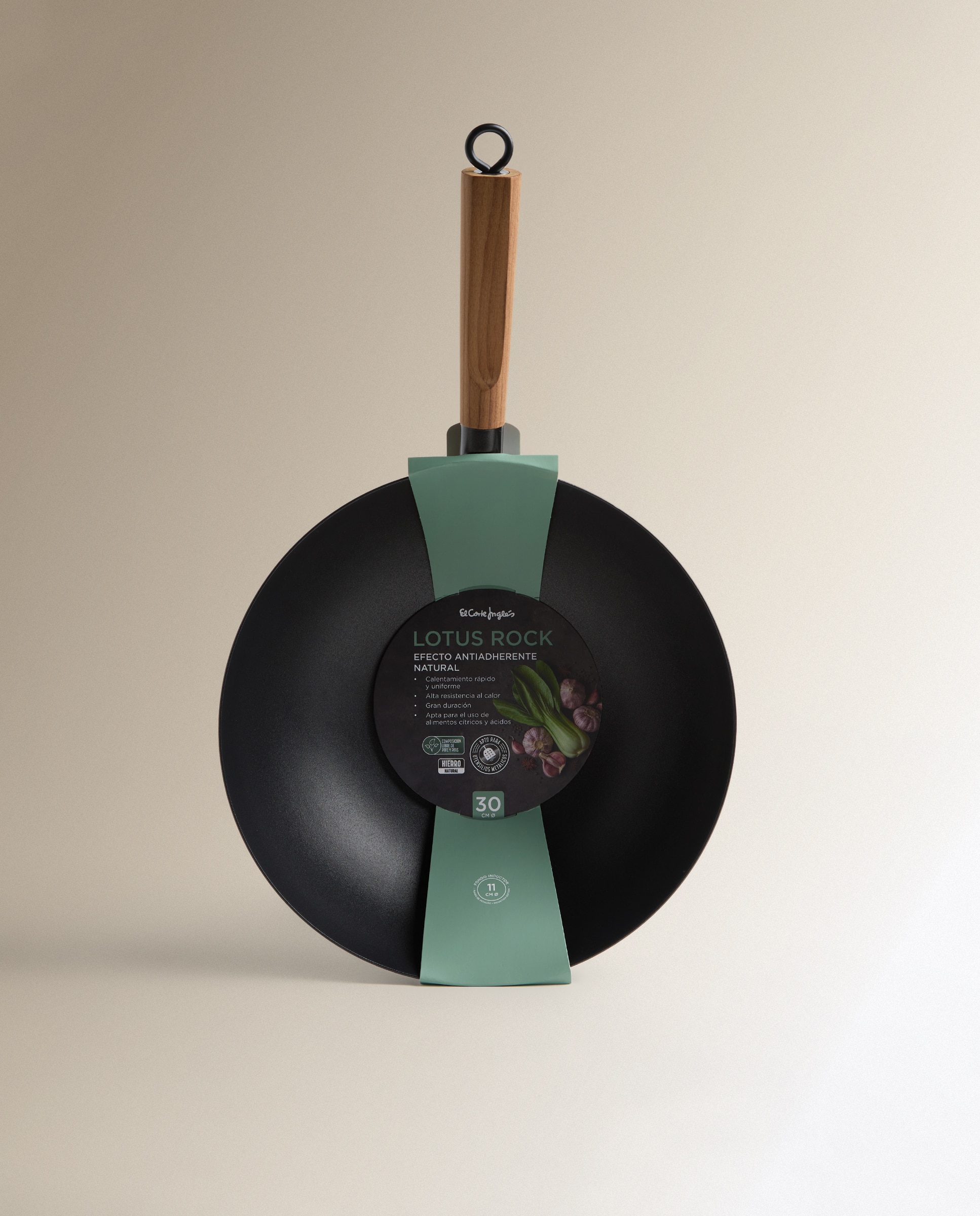 Wok de Ferro Lotus Rock Preto-5