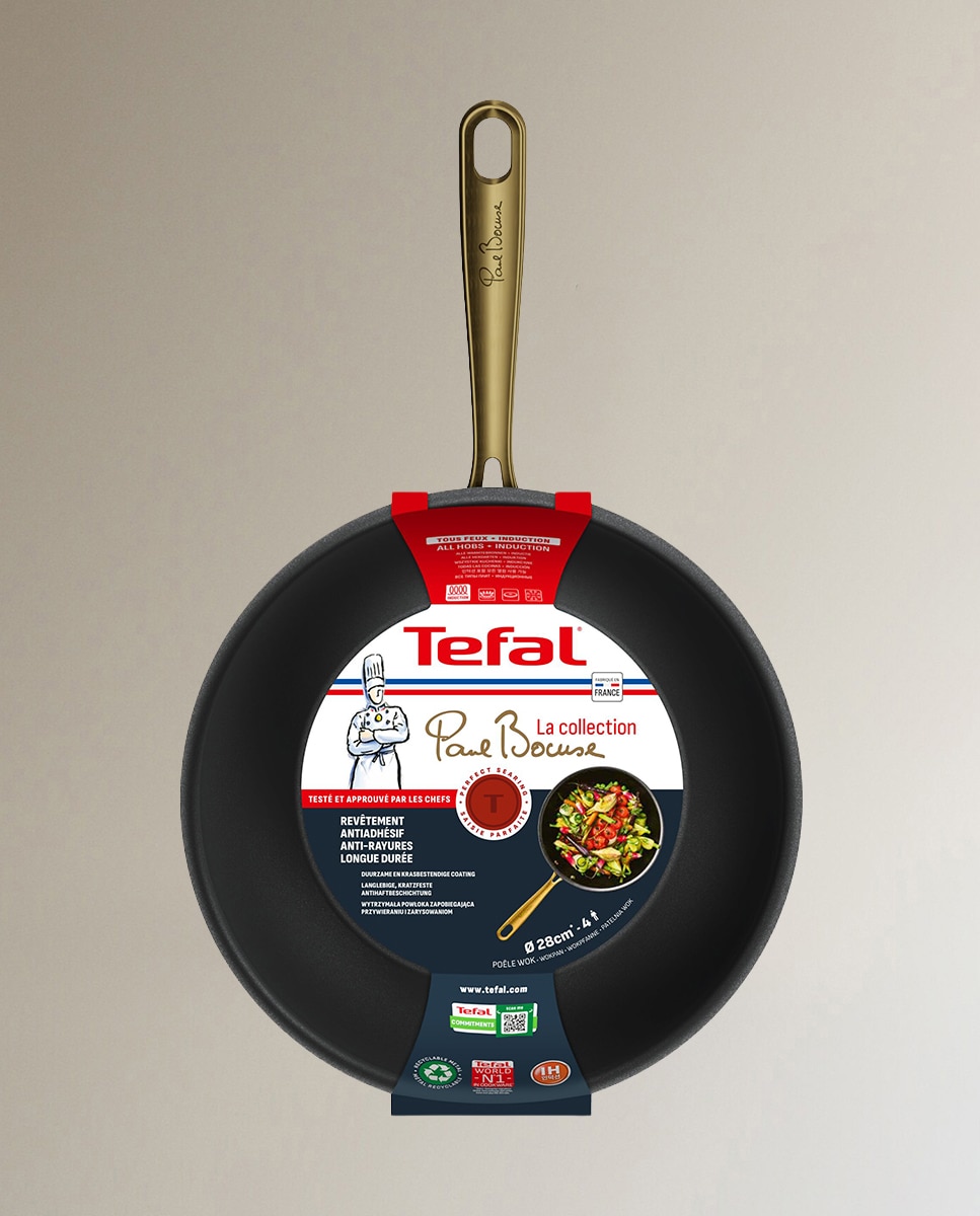 Wok de alumínio Paul Bocuse Tefal Preto-2