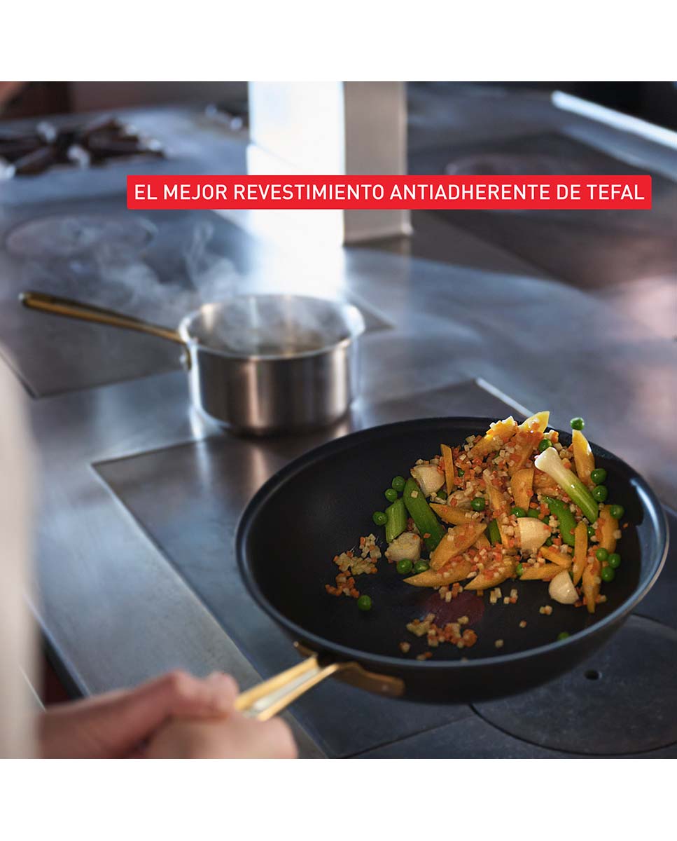 Wok de alumínio Paul Bocuse Tefal Preto-6