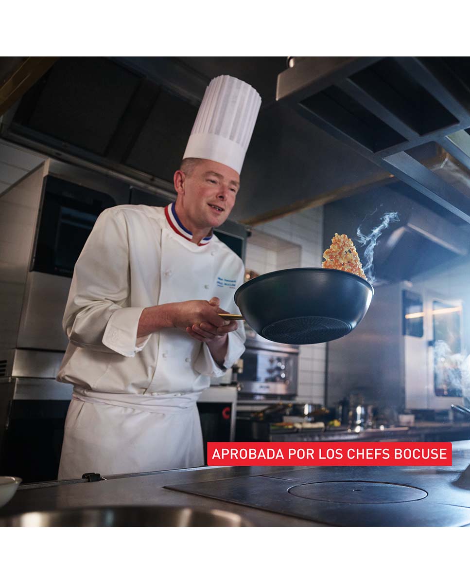 Wok de alumínio Paul Bocuse Tefal Preto-7