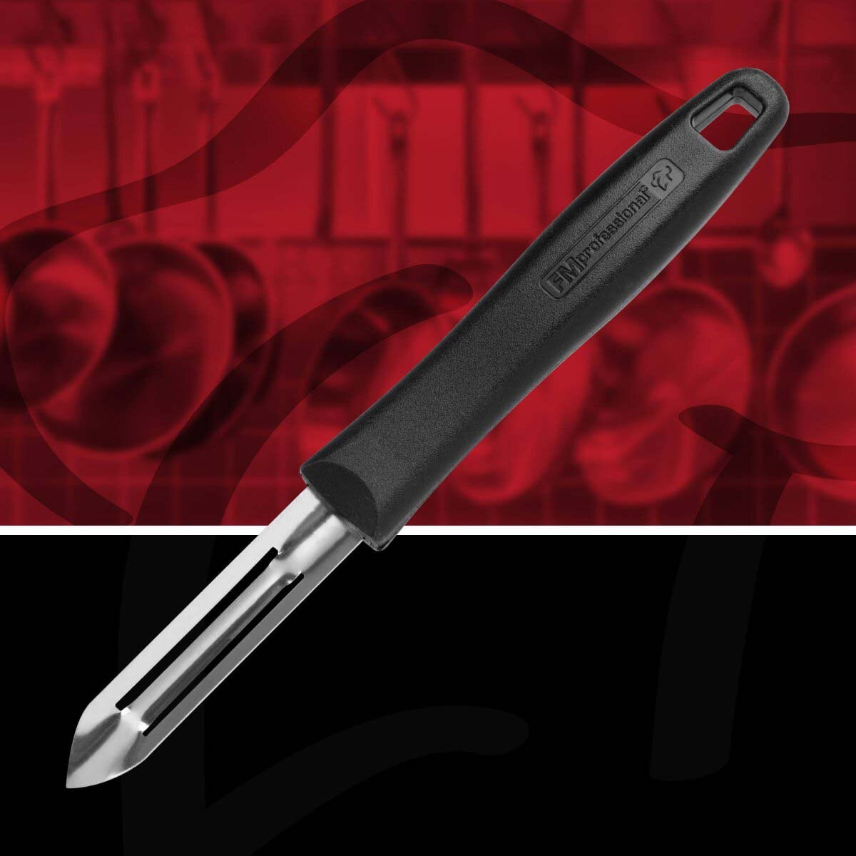 Pela patatas Chef Profesional Fackelmann Negro-4