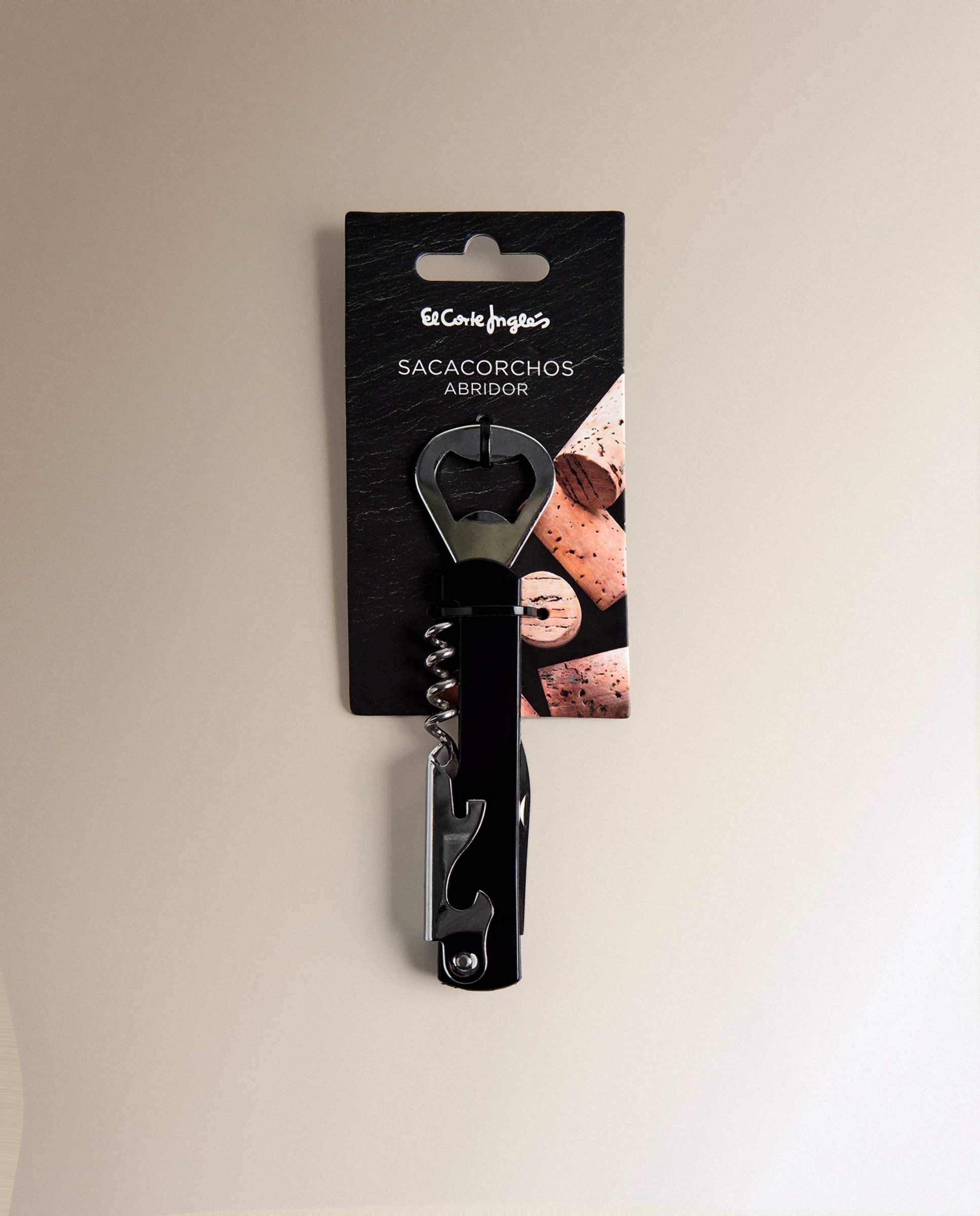 Abrebotellas y sacacorchos Heroline El Corte Inglés Acero-4