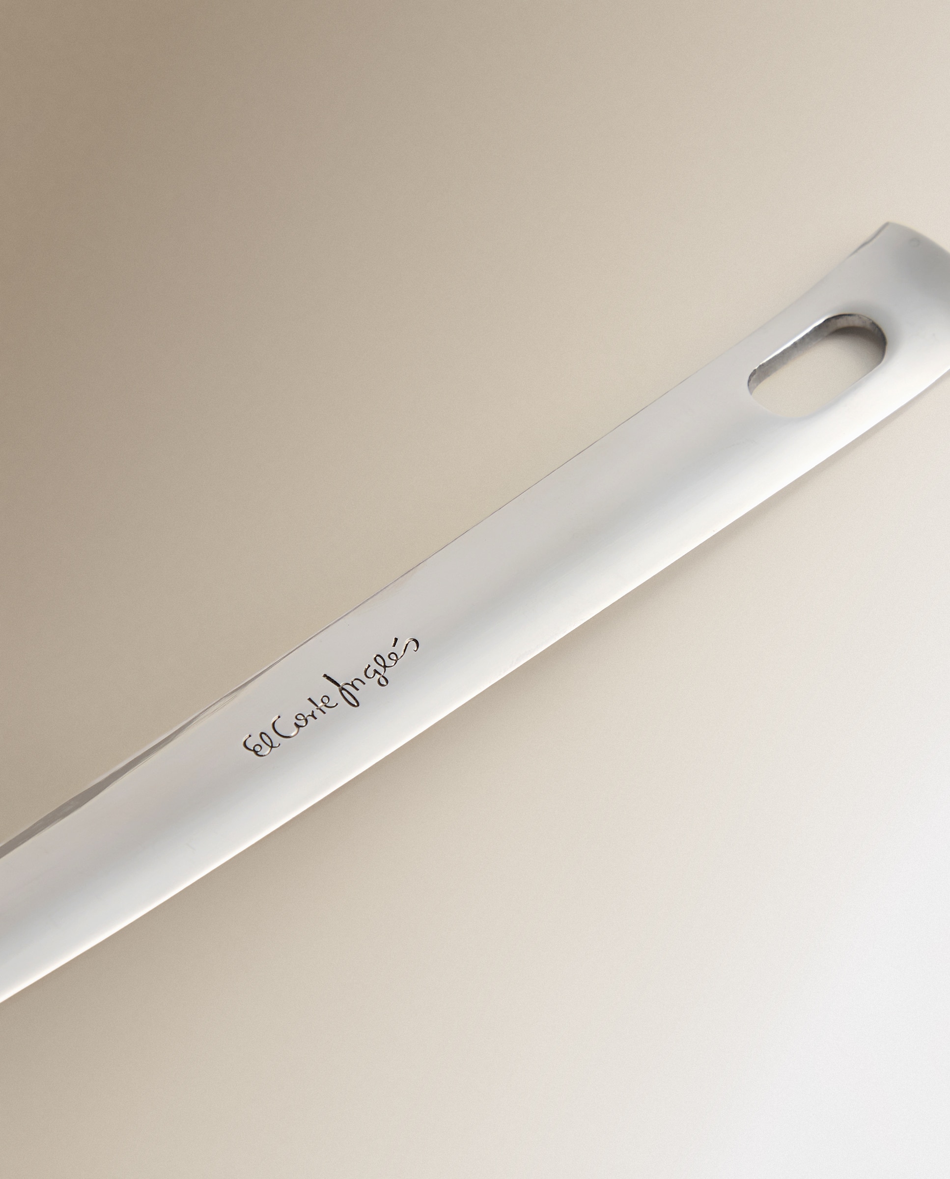 Espumadeira plana El Corte Inglés Aço-3