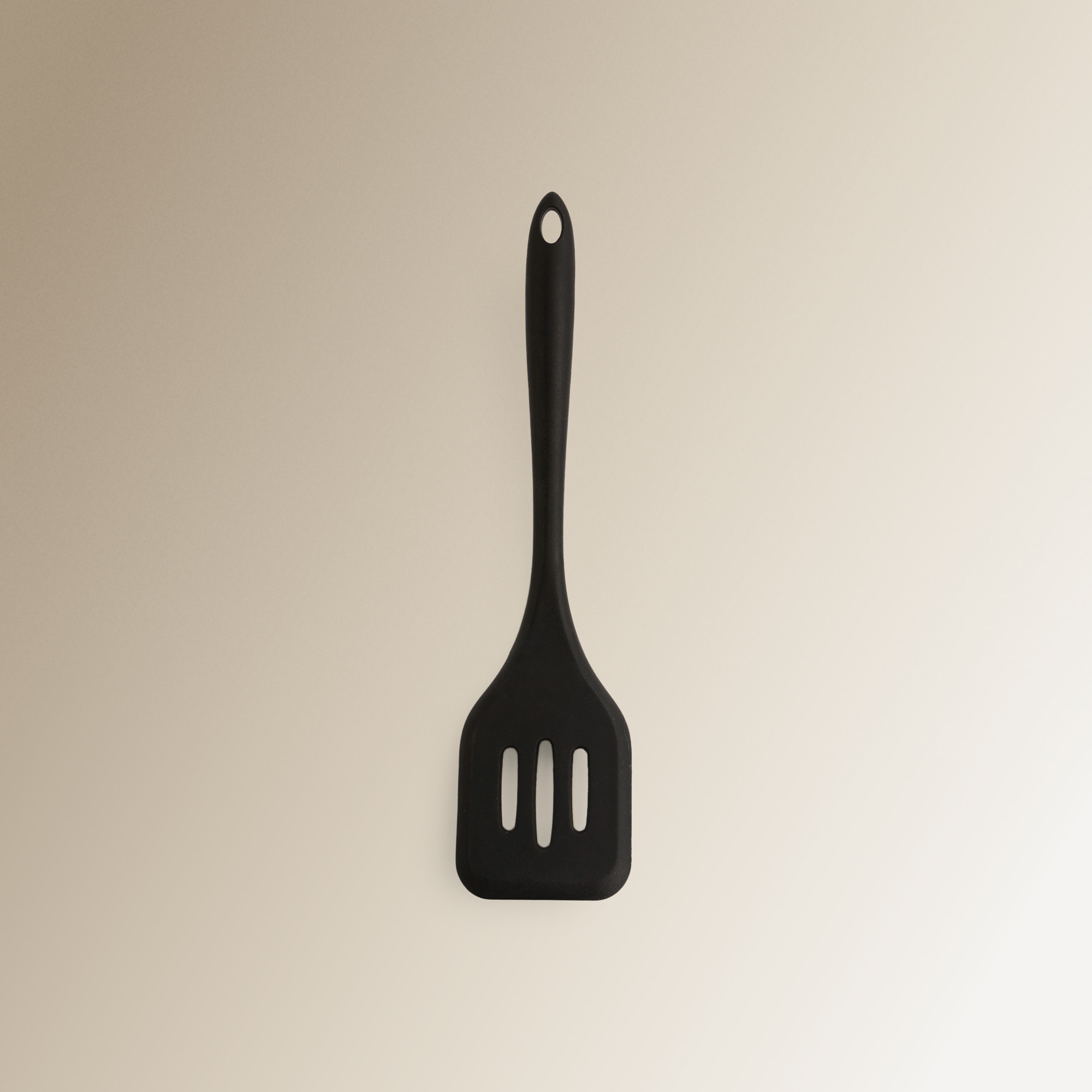 Espátula ranhurada de silicone El Corte Inglés Preto-1