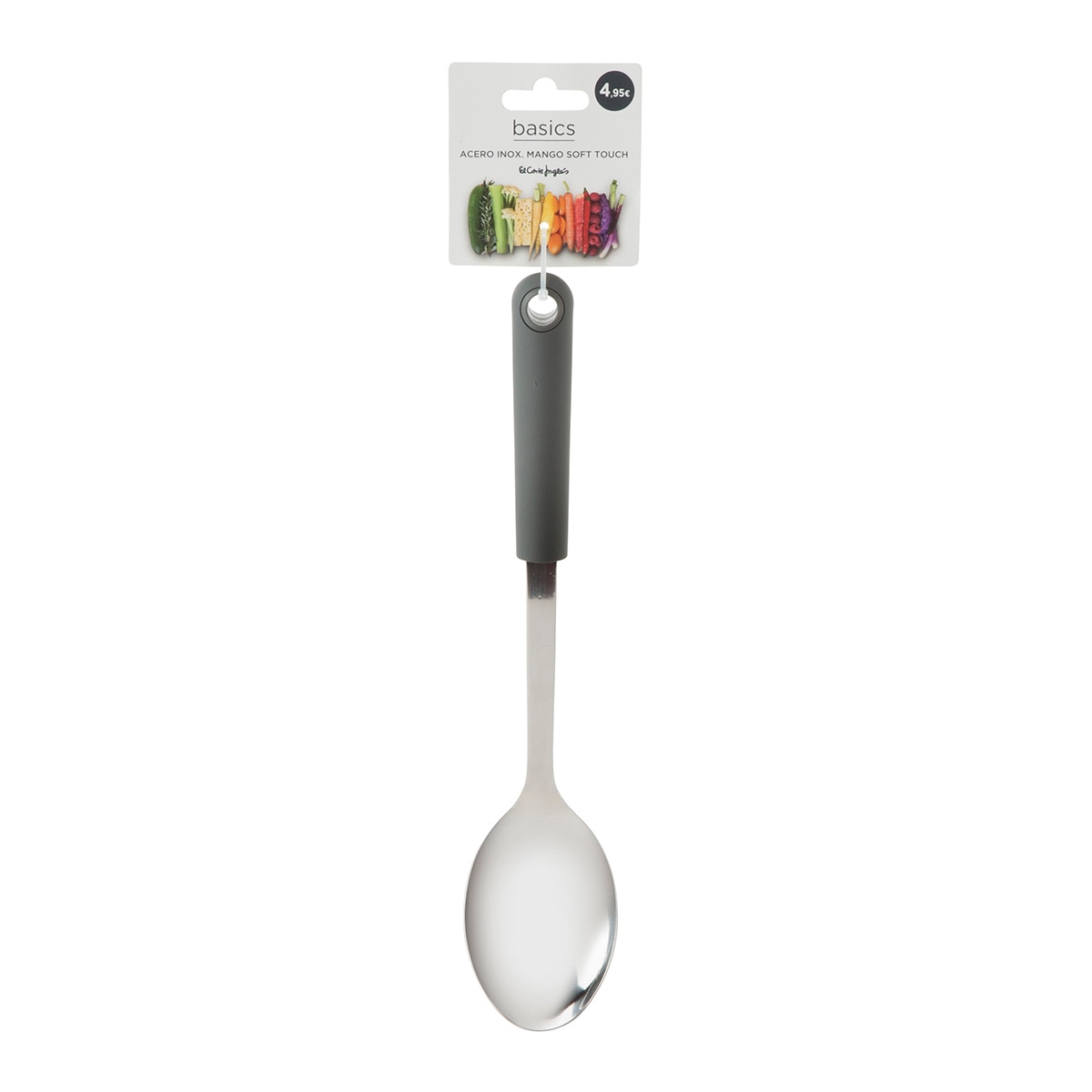 Cucharón con mango de tacto suave Basics El Corte Inglés Acero-2