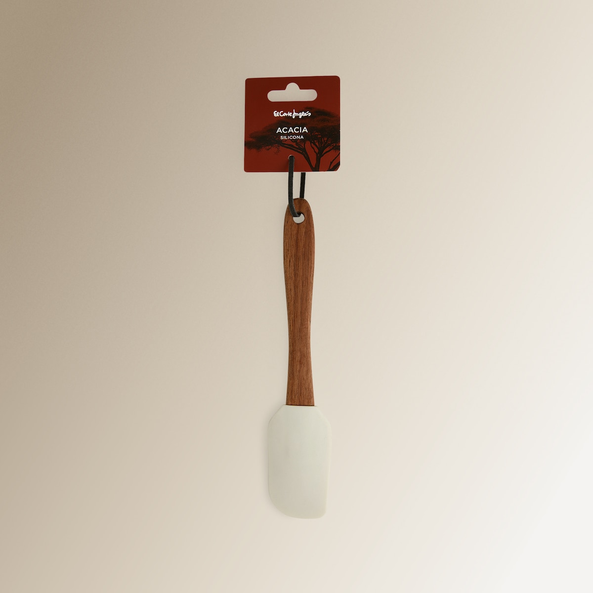 Espátula de Silicone e Madeira Acácia Creme/Madeira-3