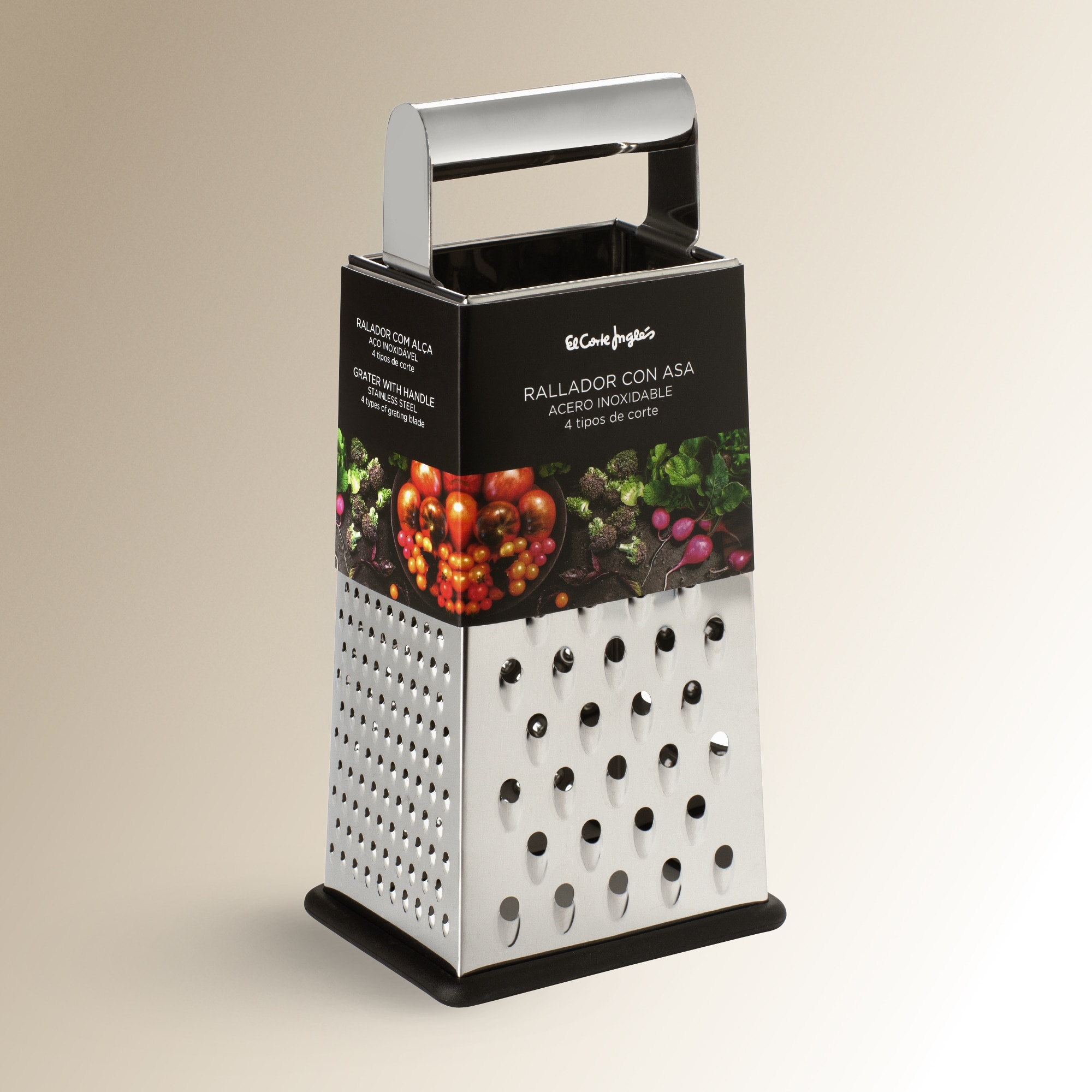 Ralador de 4 faces Cinzento-2