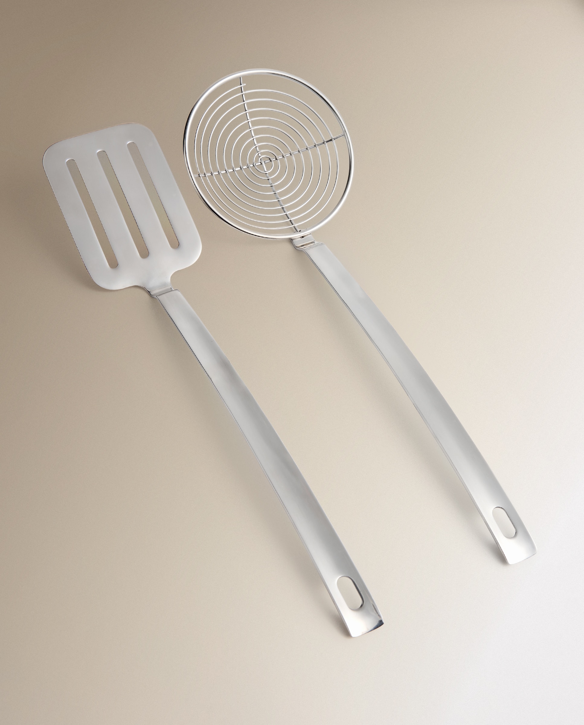 Espátula ranhurada de aço inoxidável Monoblock Aço-4