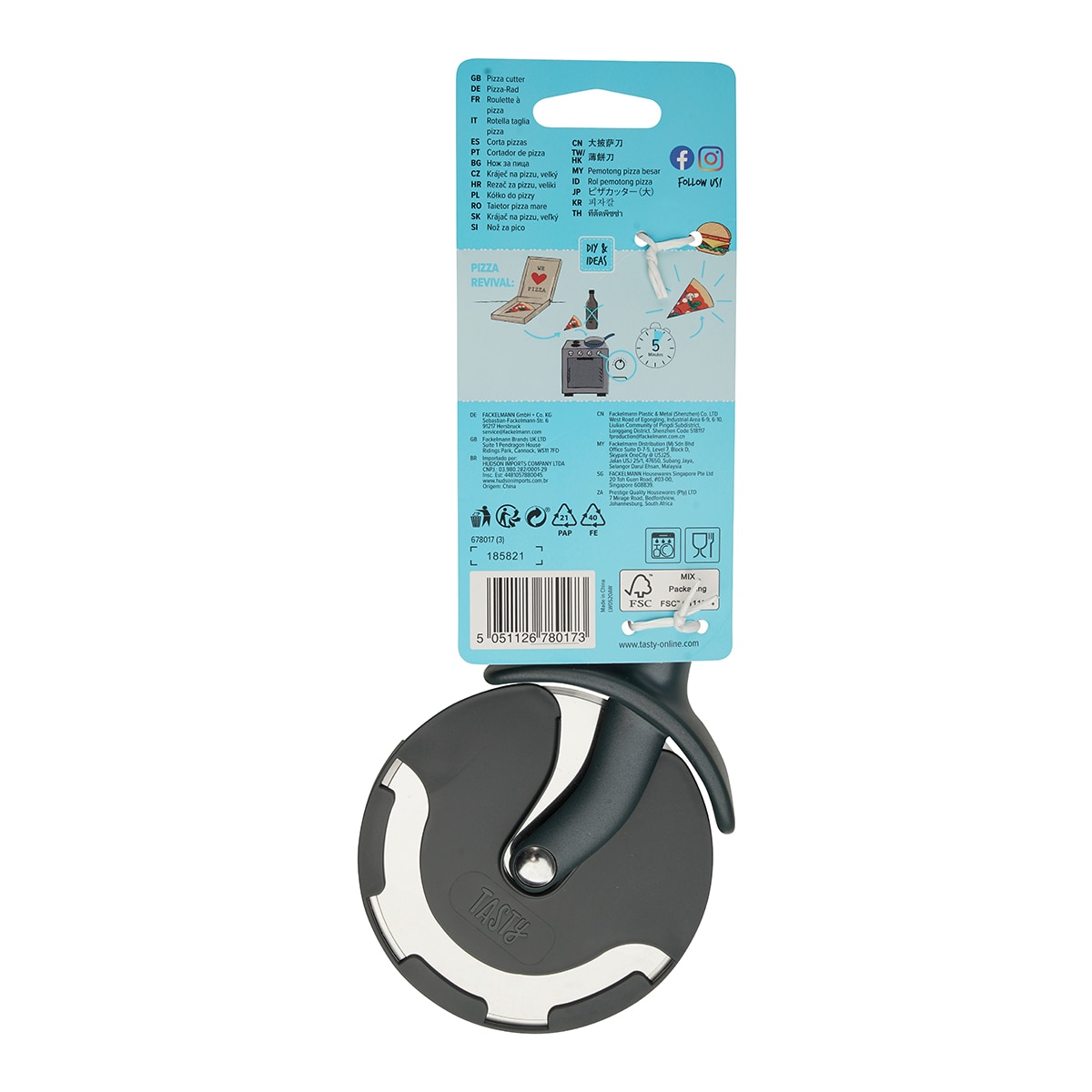 Cortador de pizzas Tasty Gris-10