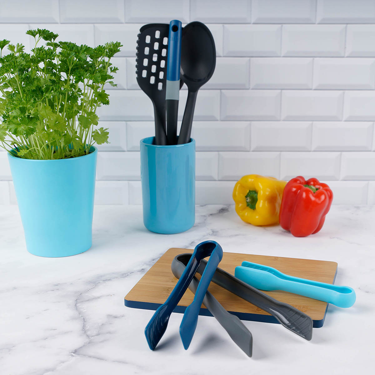 Set 3 pinzas de cocina Tasty Gris-10