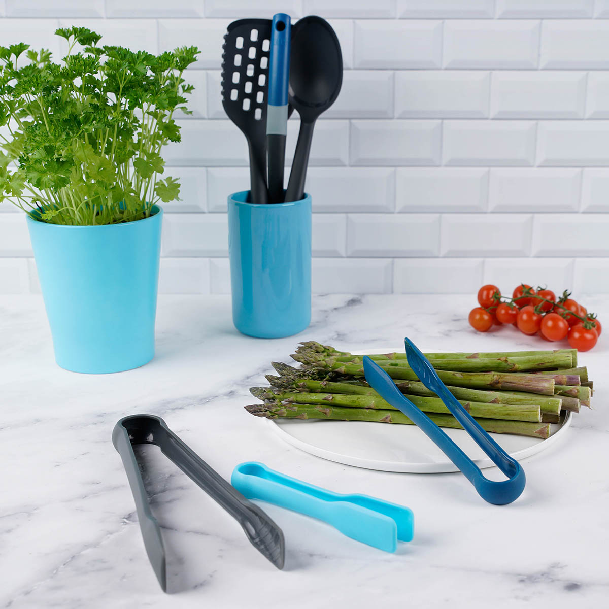 Set 3 pinzas de cocina Tasty Gris-11
